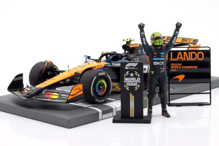 Lando Norris McLaren MCL39 #4 3-й Abu Dhabi GP формула 1 чемпион мира 2025 1:18 Minichamps