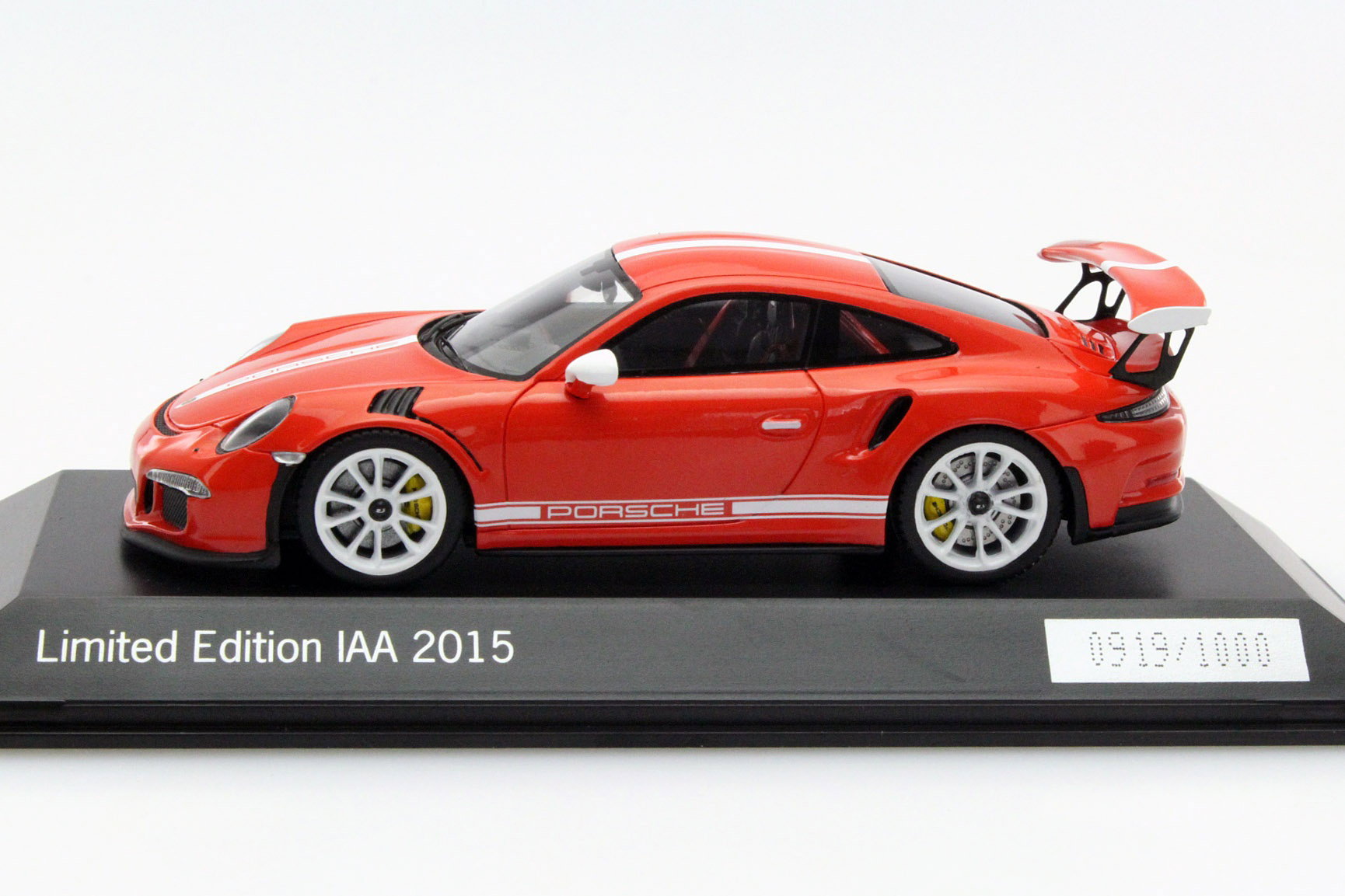 Porsche 911 (991) GT3 RS IAA Frankfurt Promo Edition 2015 rot 1:43 Spark