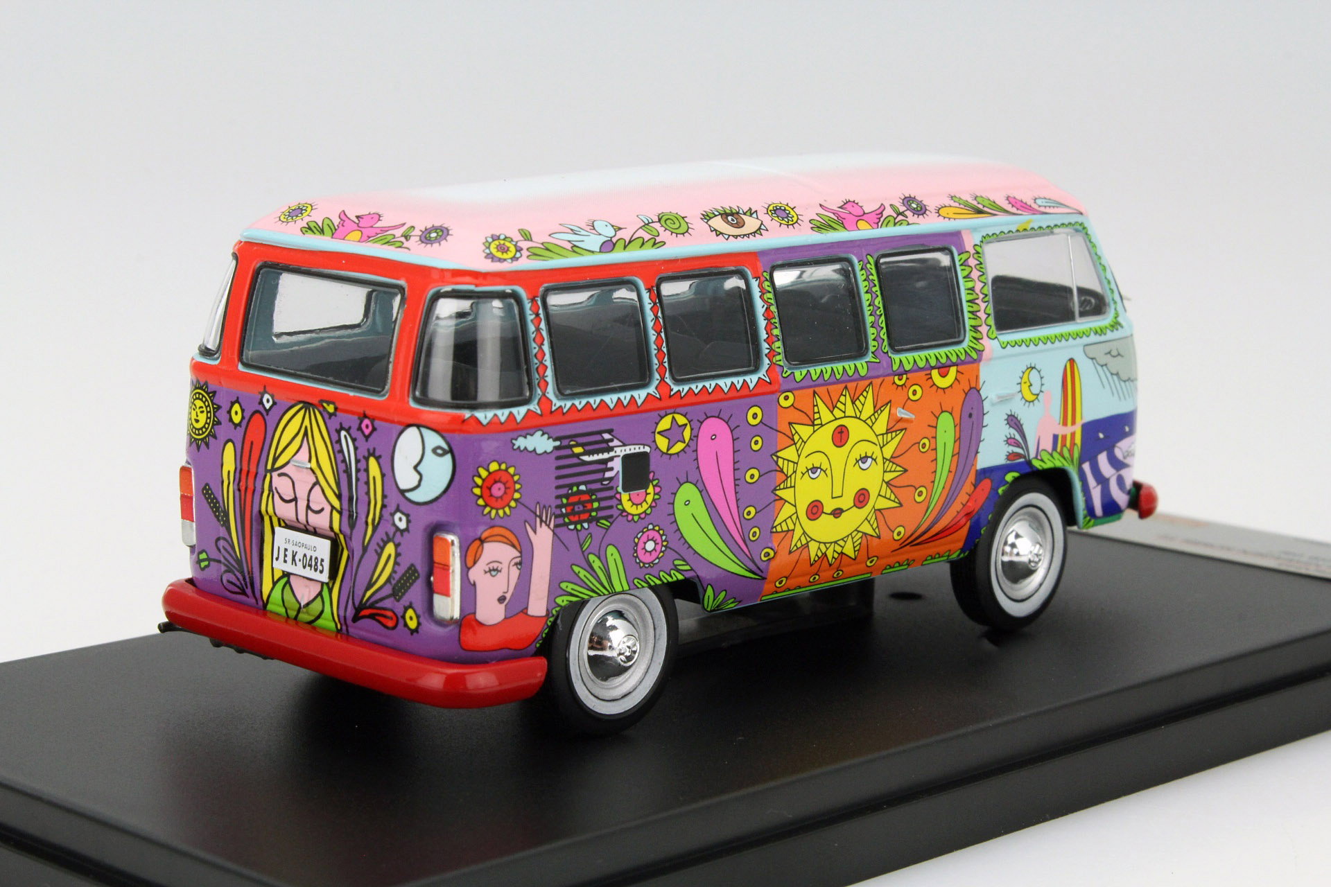 Volkswagen VW Kombi T2 Bus Baujahr 1976 Hippie Car 1:43 Premium X