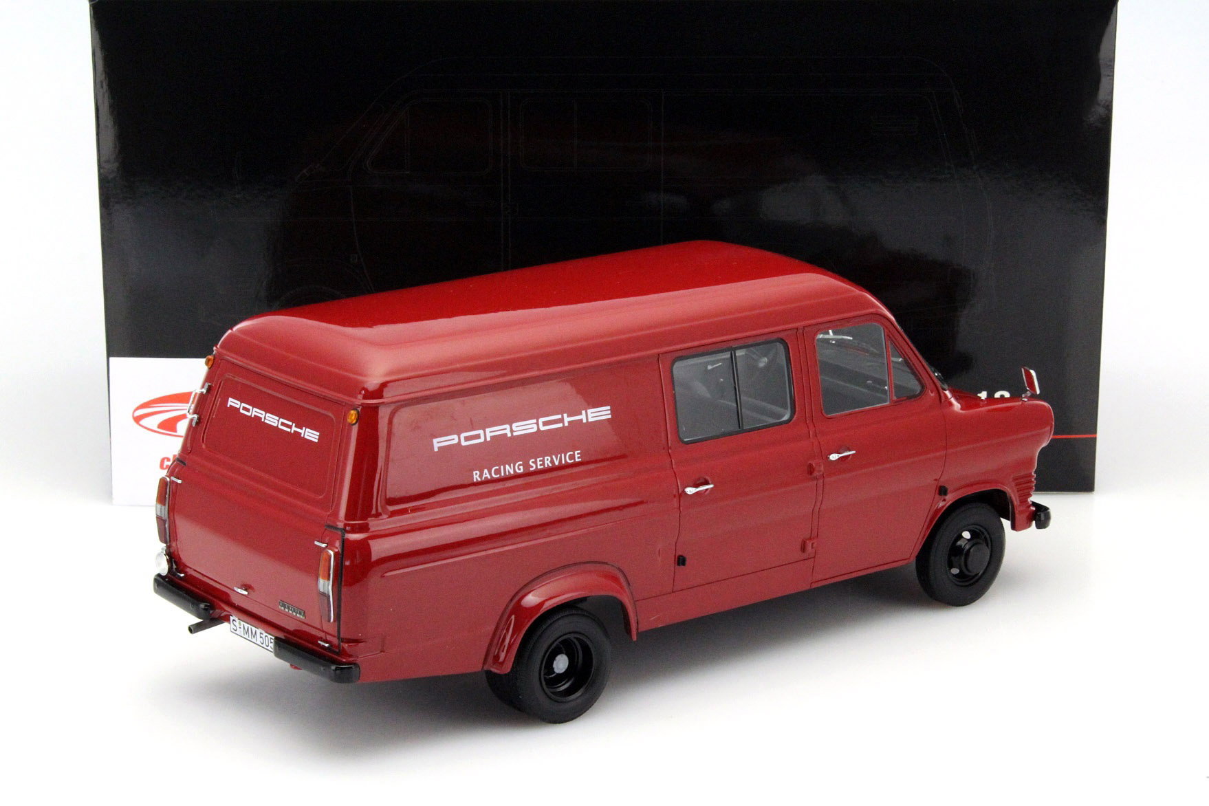 Ford Transit MK I Porsche Racing Service rot 1:18 PremiumClassiXXs