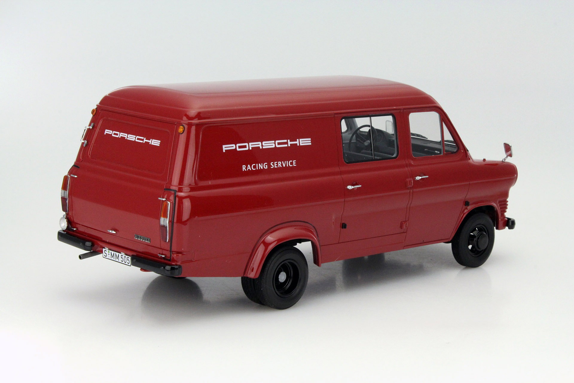 Ford Transit MK I Porsche Racing Service rot 1:18 PremiumClassiXXs