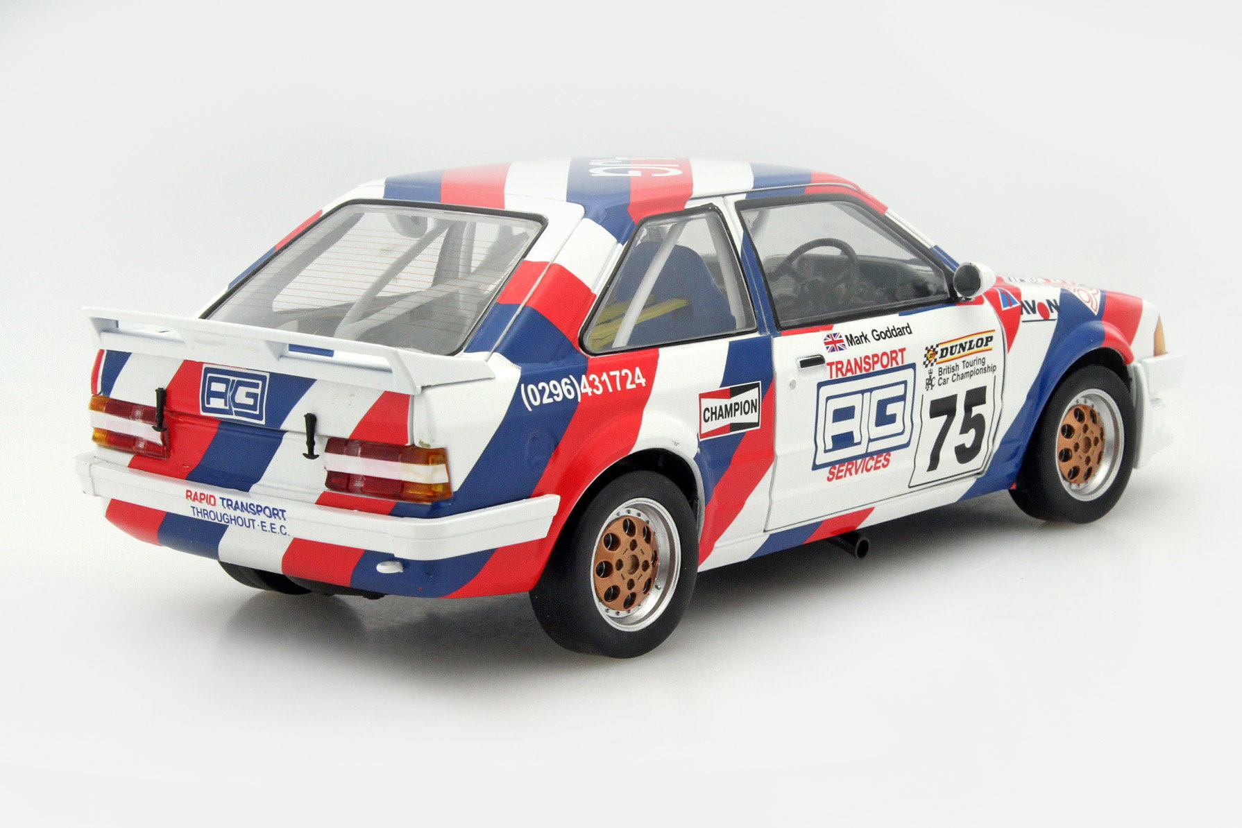Ford Escort MK3 RS1600i #75 BTCC 1988 Goddard 1:18 SunStar