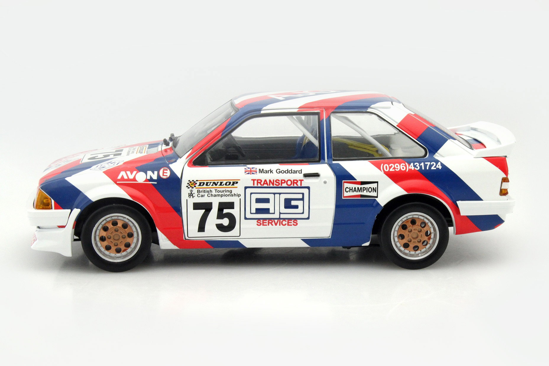 Ford Escort MK3 RS1600i #75 BTCC 1988 Goddard 1:18 SunStar