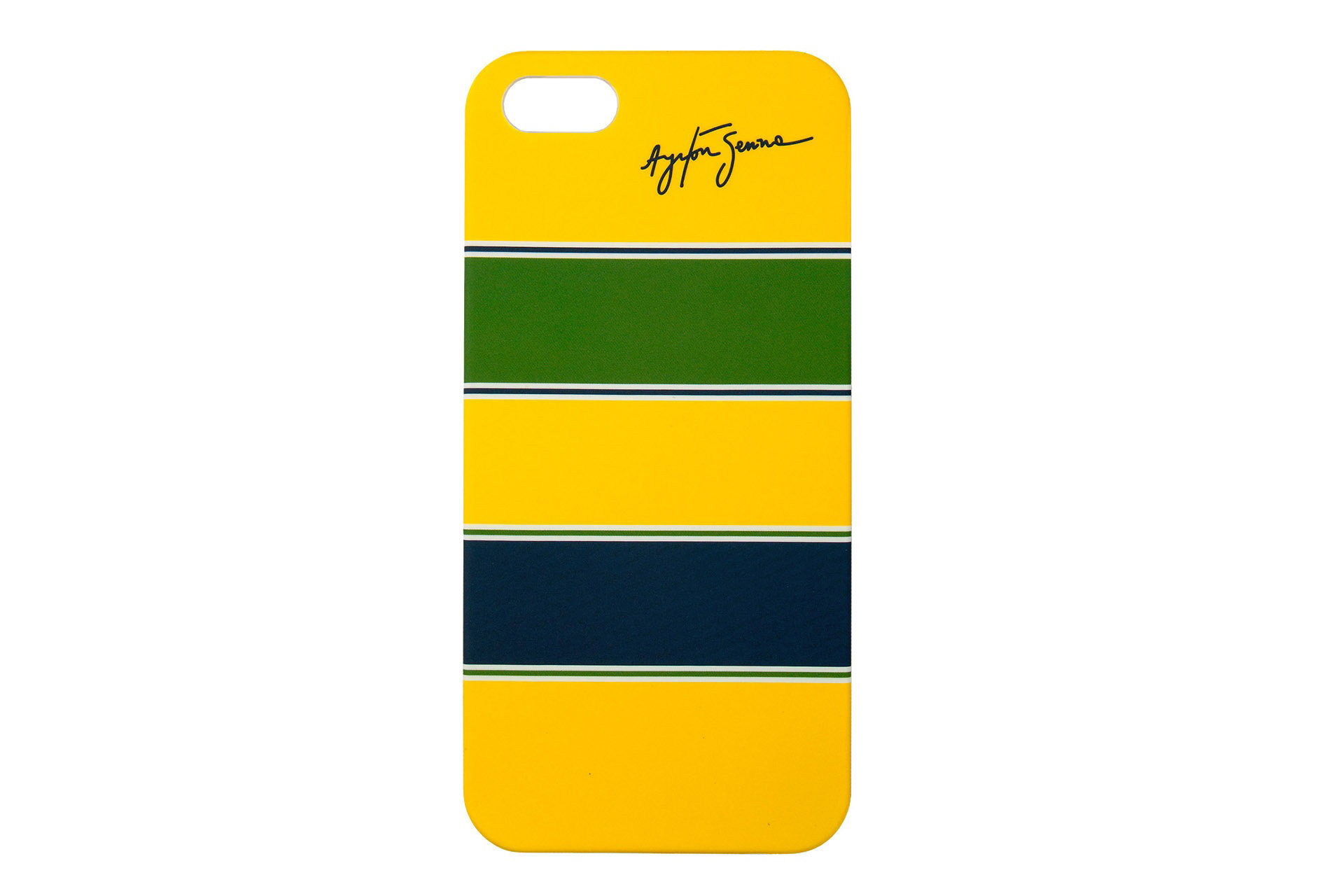 Ayrton Senna Smartphone Cover iPhone 5/5s yellow / dark blue / green
