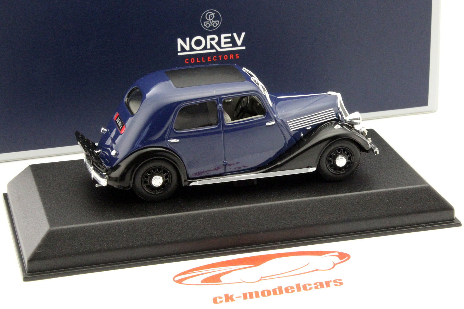 Renault Celtaquatre Year 1936 dark blue / black 1:43 Norev