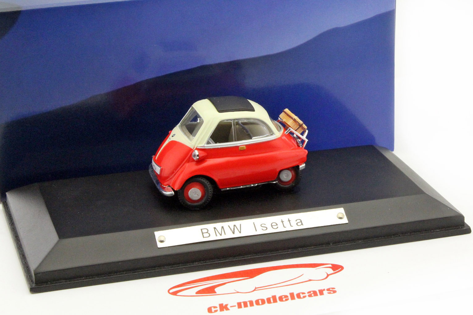 BMW Isetta rød / hvid 1:43 Atlas