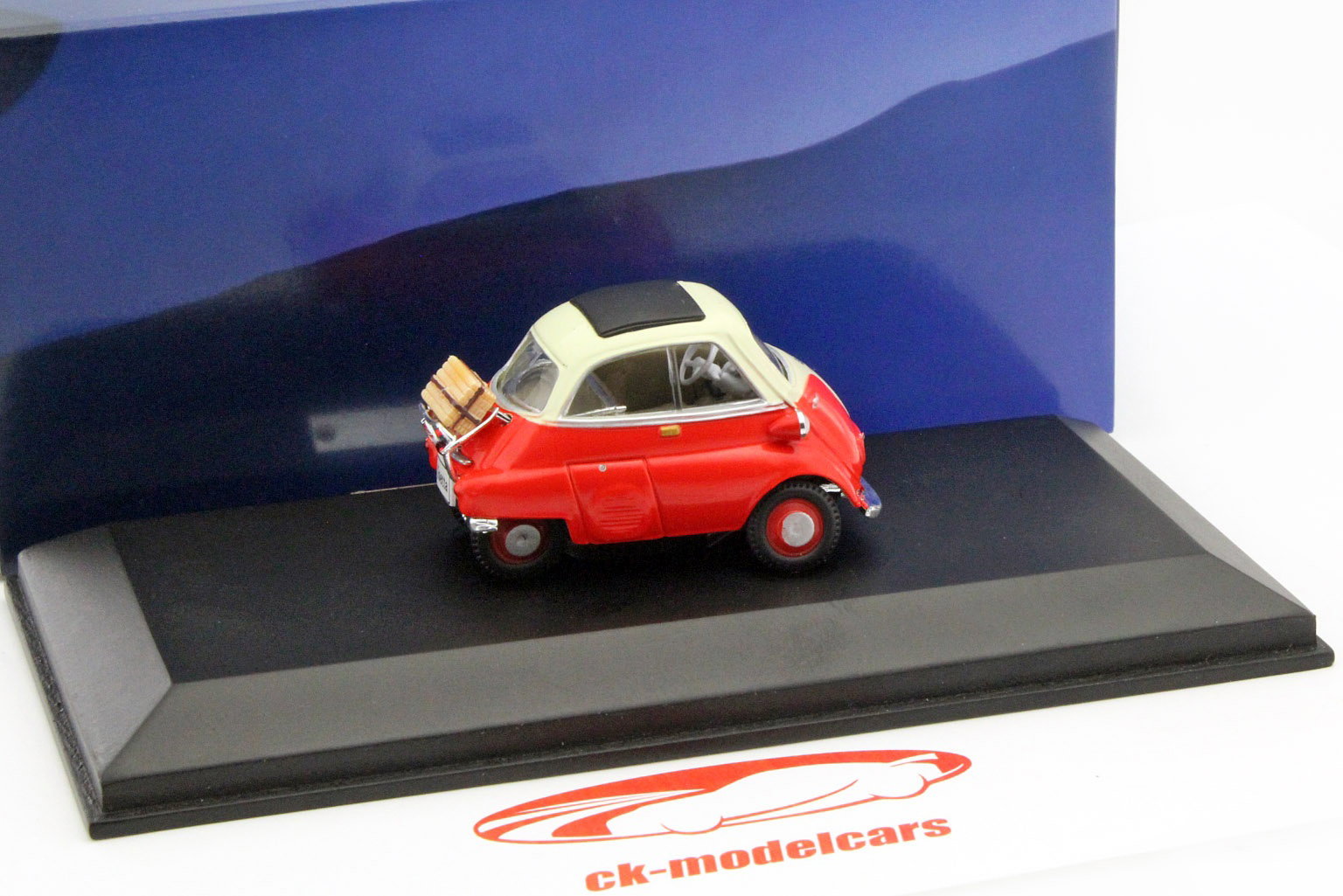 BMW Isetta rød / hvid 1:43 Atlas