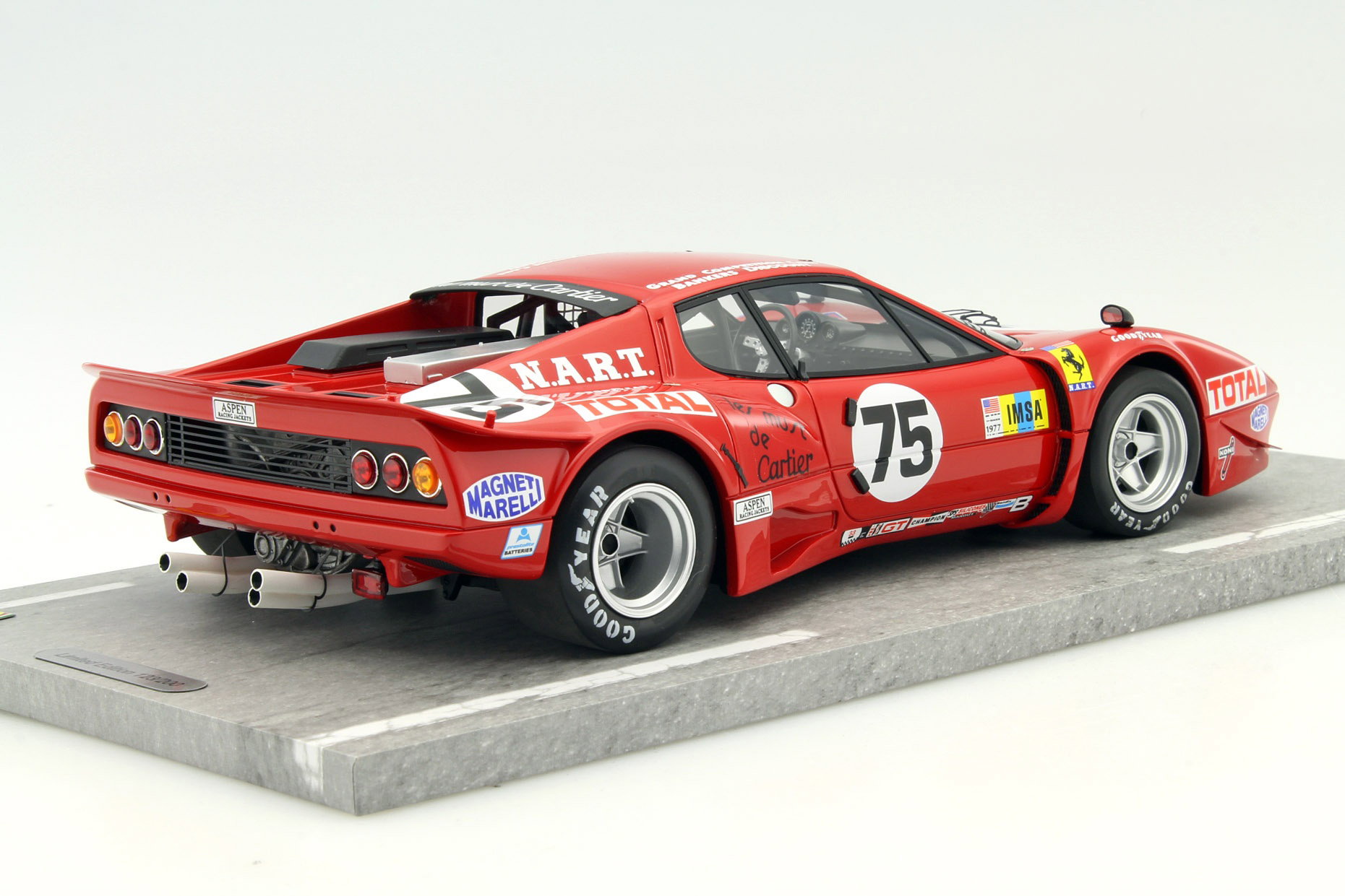 Ferrari 365 GT4 BB #75 24h LeMans 1977 Migault, Guitteny 1:18 BBR