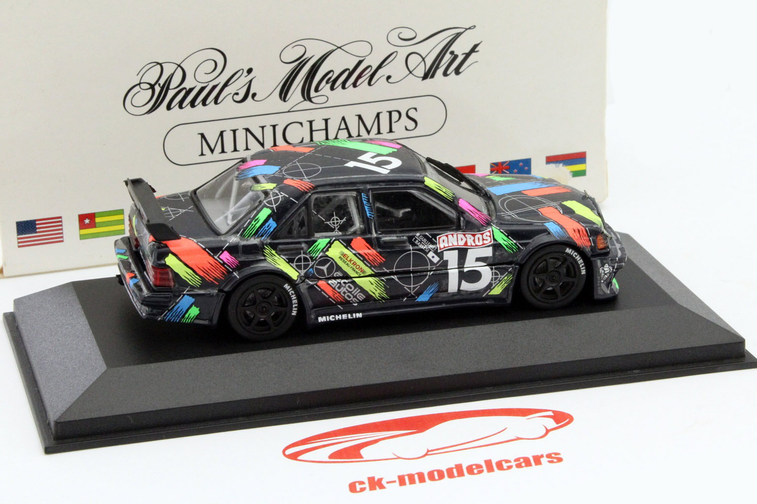 Mercedes-Benz Typ 190 (W201) #15 Guillemet, Barlesi 1:43 Minichamps