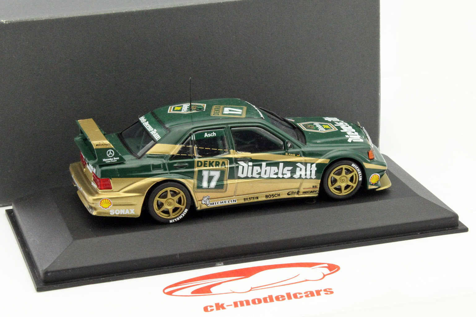 Mercedes-Benz 190 E 2.5-16 EVO II #17 DTM 1992 Roland Asch 1:43 Minichamps