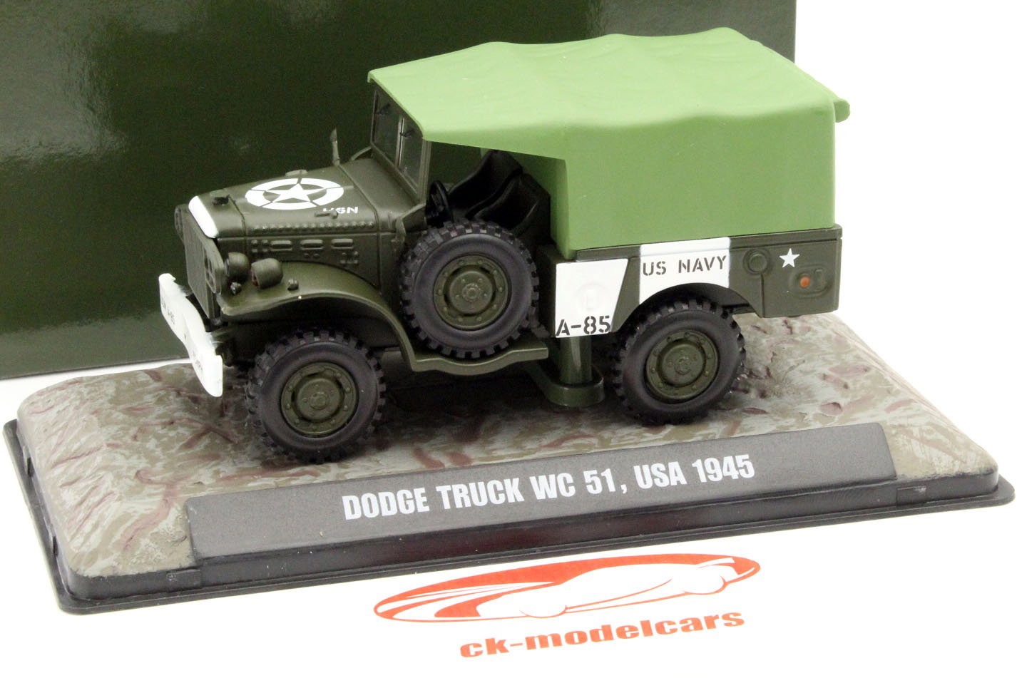 Dodge Truck WC 51 USA 1945 green 1:43 Atlas