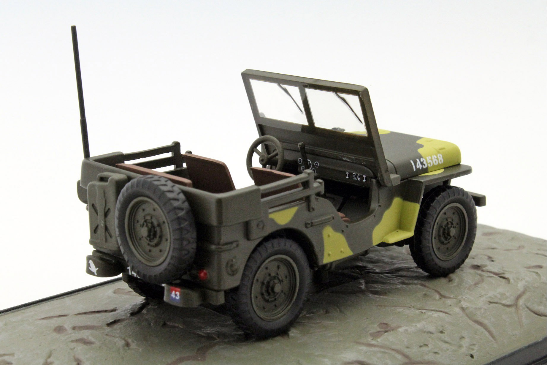 Willy's MP Jeep Australia 1942 olive green 1:43 Atlas