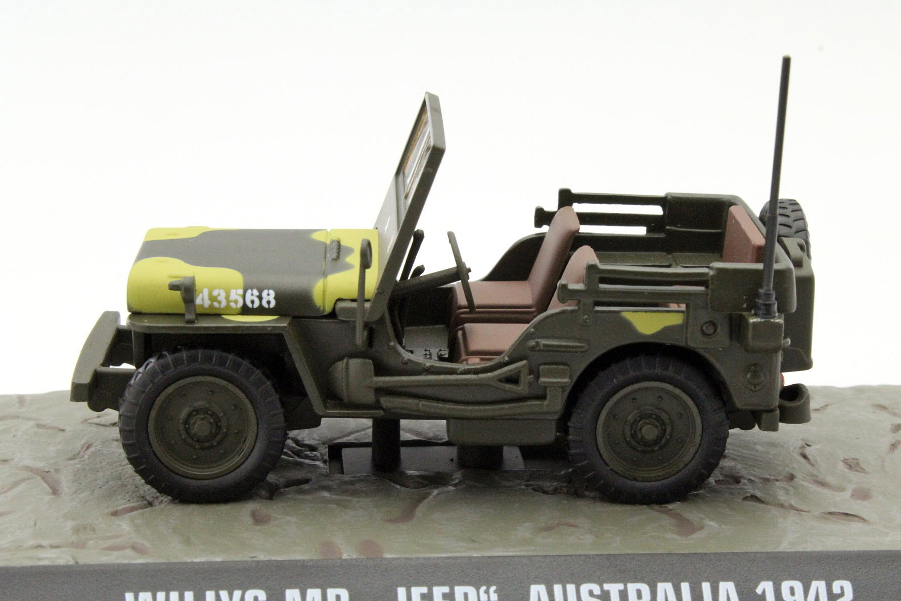 Willy's MP Jeep Australia 1942 olive green 1:43 Atlas