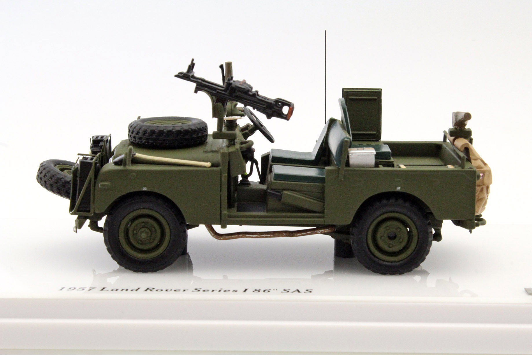 Land Rover Series I SAS Patrol année 1957 olive vert 1:43 TrueScale