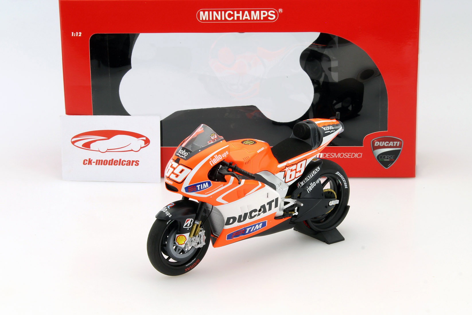 Nicky Hayden Ducati Desmosedici GP13 #69 MotoGP 2013 1:12 Minichamps