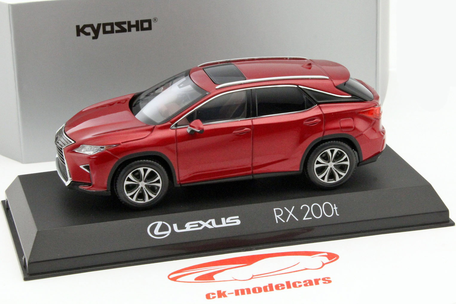 Lexus RX 200t jaar 2016 rood metalen 1:43 Kyosho