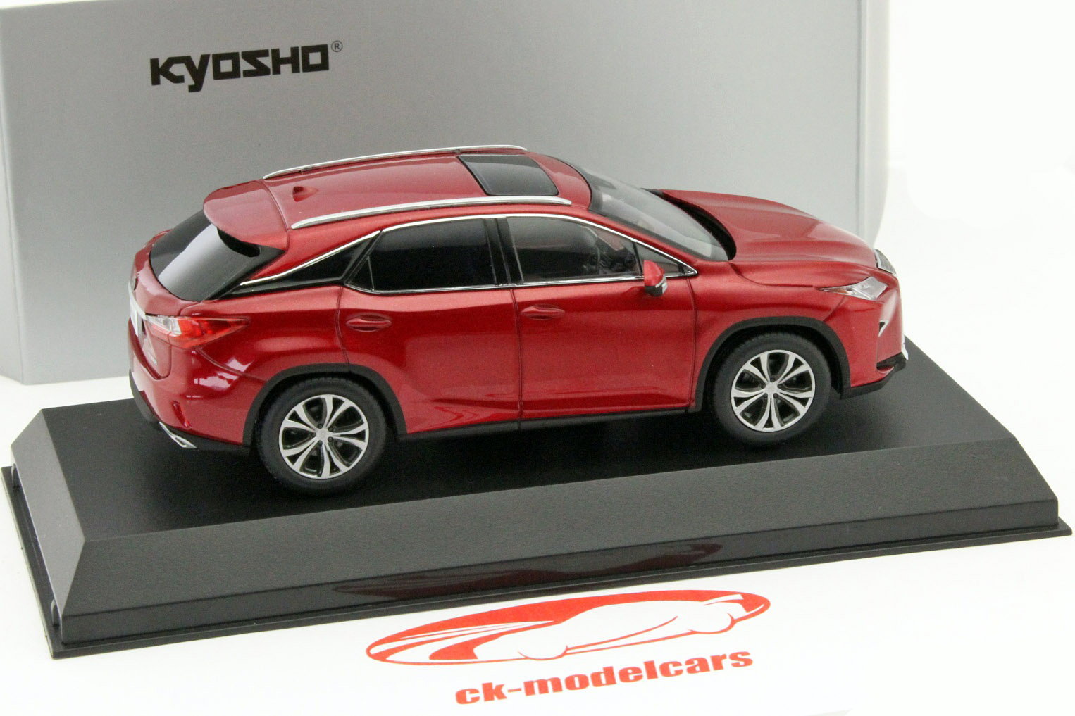Lexus RX 200t jaar 2016 rood metalen 1:43 Kyosho