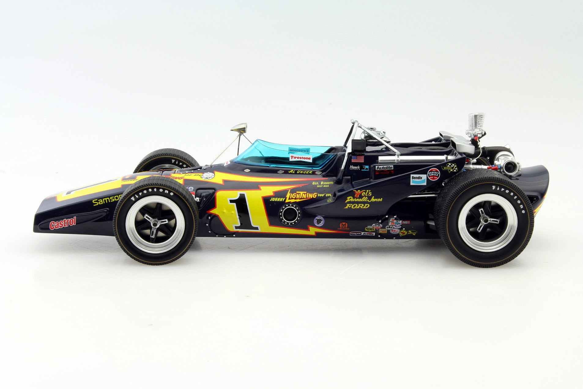 Al Unser Sr. PJ Colt #1 Vinder Indy 500 1971 1:18 Replicarz