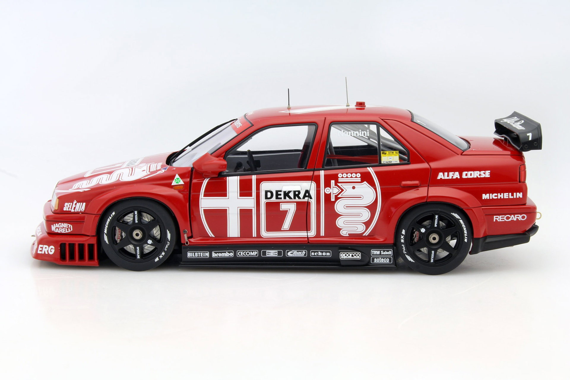 2 car set N. Larini #8 &  A Nannini #7 Alfa Romeo 155 V6 Ti DTM 1993 1:18 AUTOart
