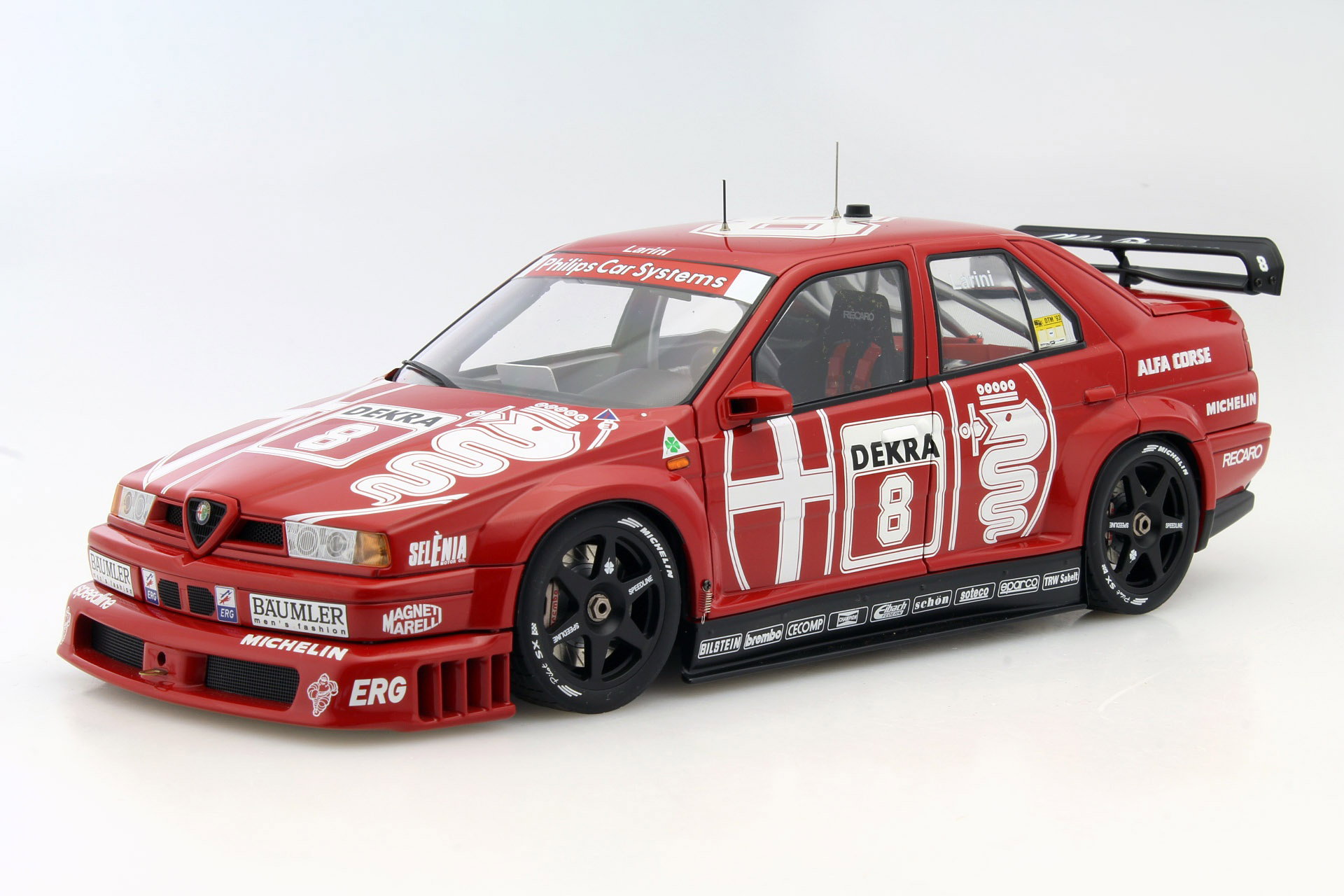 2 car set N. Larini #8 &  A Nannini #7 Alfa Romeo 155 V6 Ti DTM 1993 1:18 AUTOart