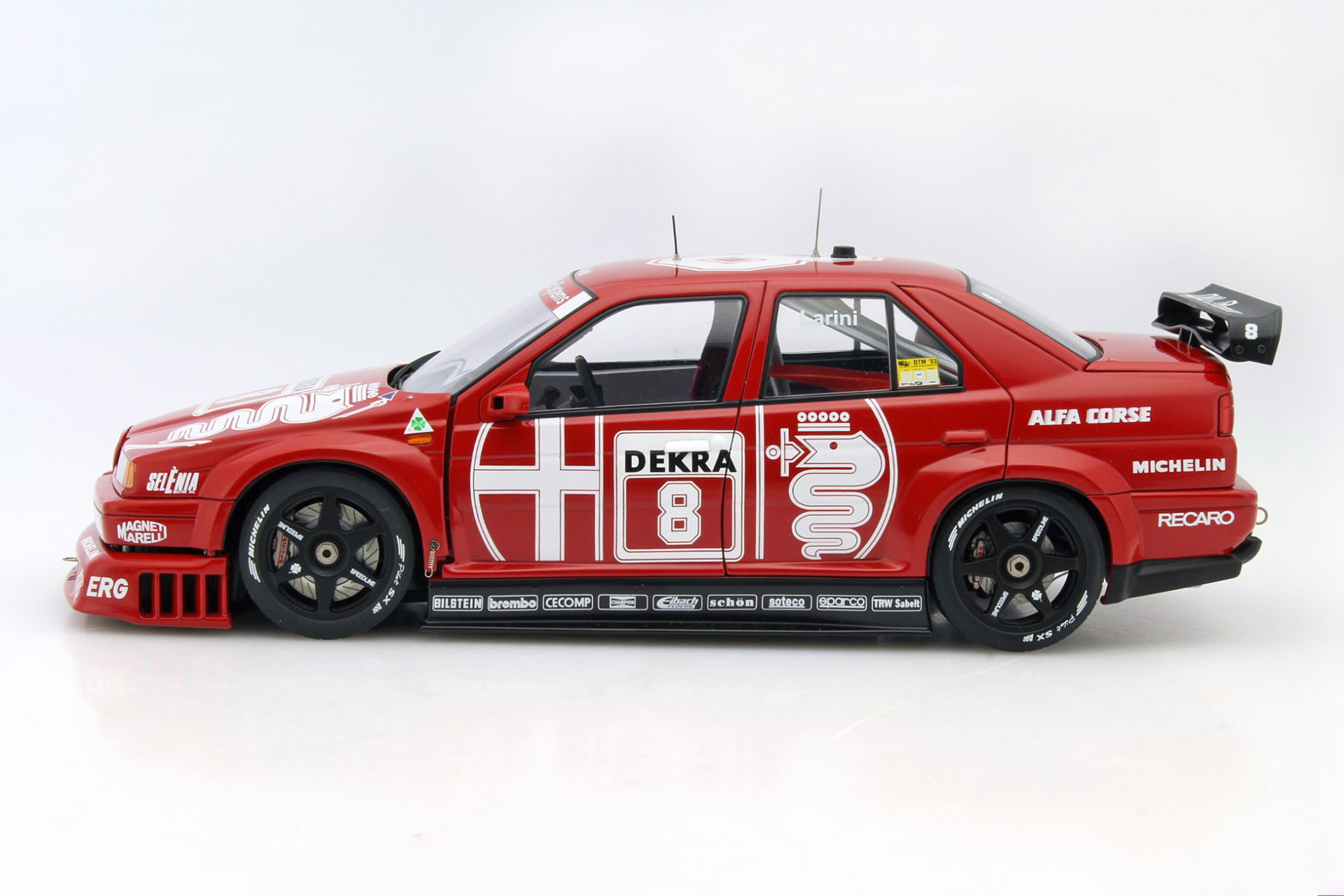 2 car set N. Larini #8 &  A Nannini #7 Alfa Romeo 155 V6 Ti DTM 1993 1:18 AUTOart
