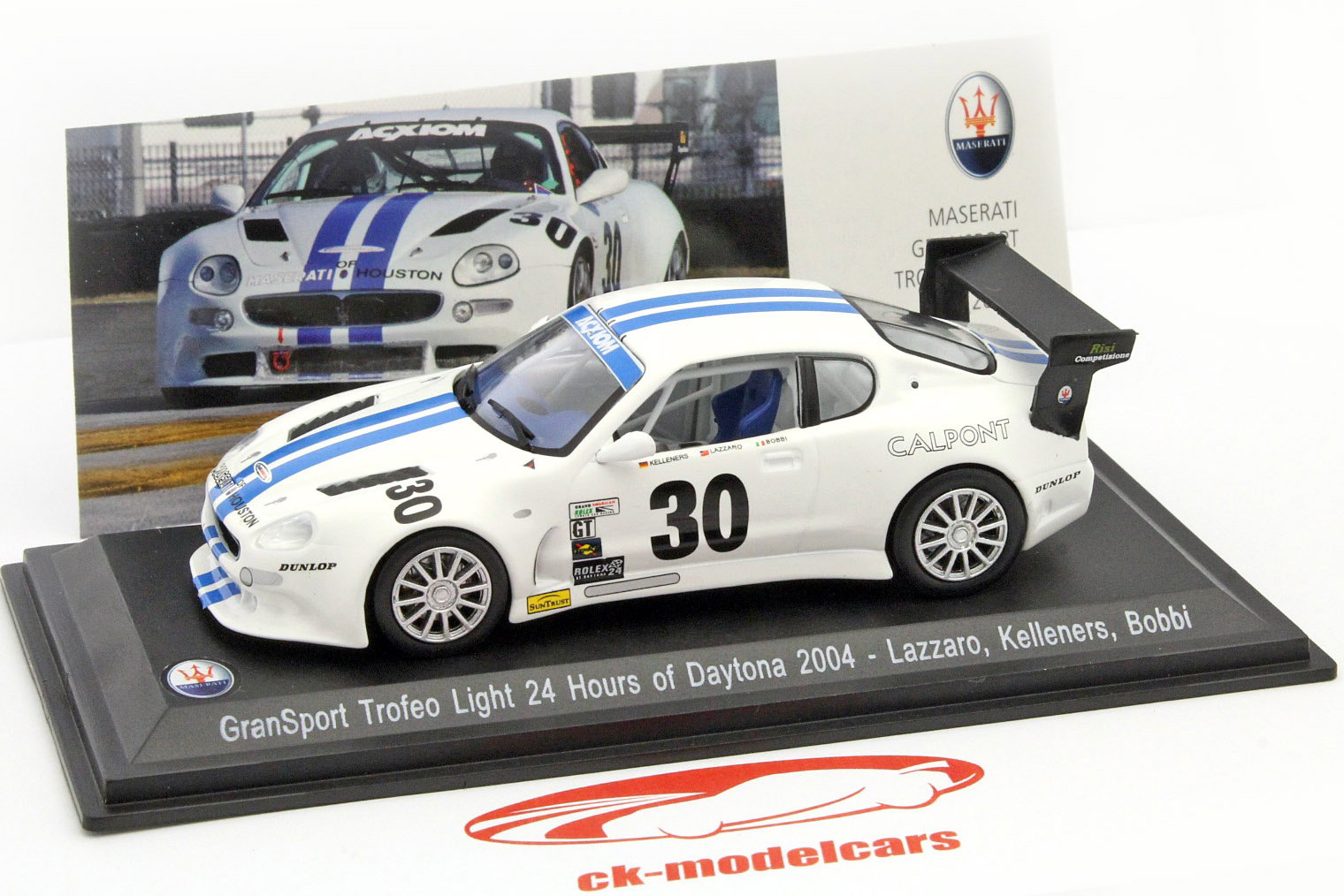 Maserati GrandSport Trofeo #30 24h Daytona 2004 Lazzaro, Kelleners, Bobbi 1:43 Leo Models