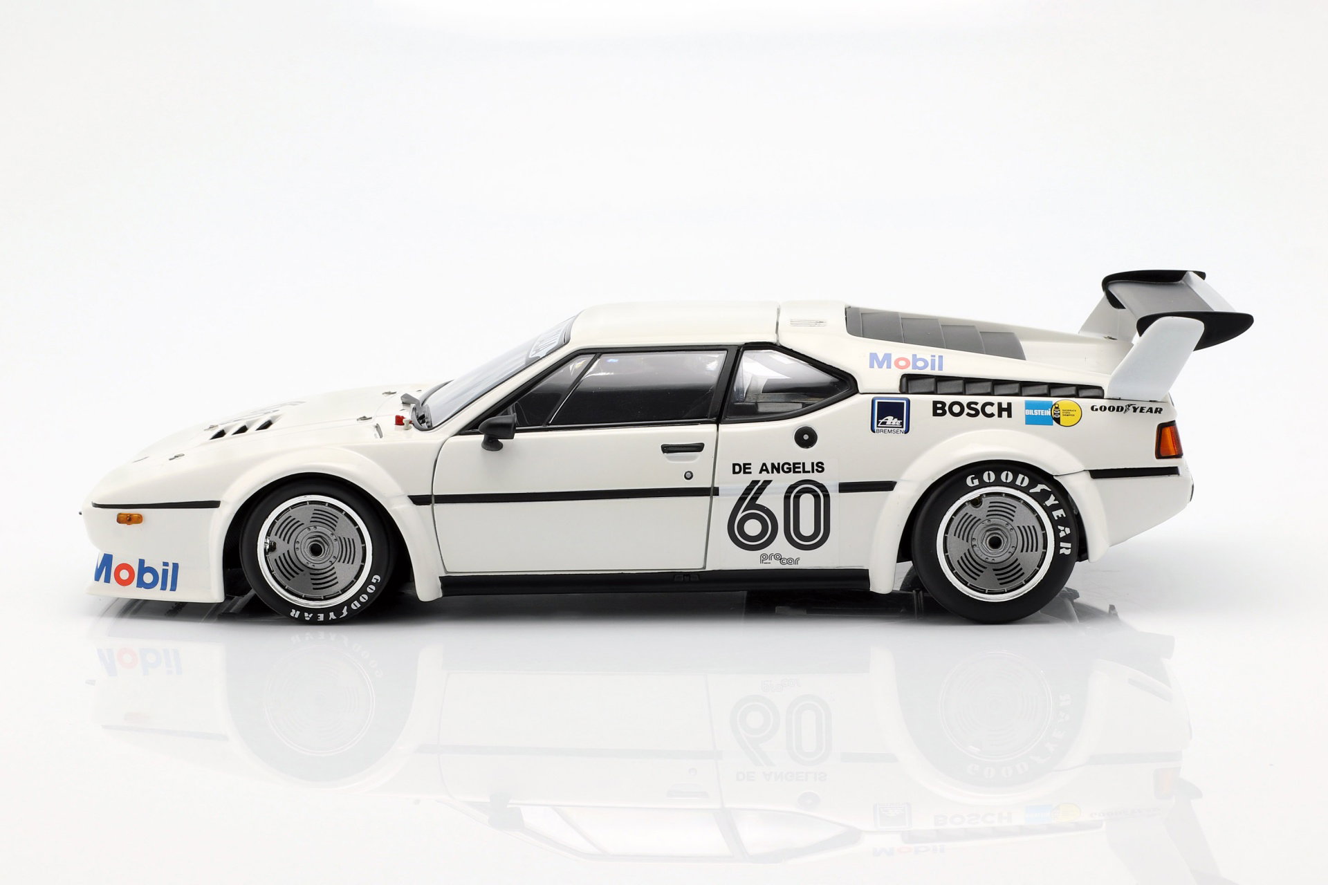 BMW M1 Pro Car #60 winnaar Pro Car serie Zolder 1979 de Angelis 1:18 Minichamps