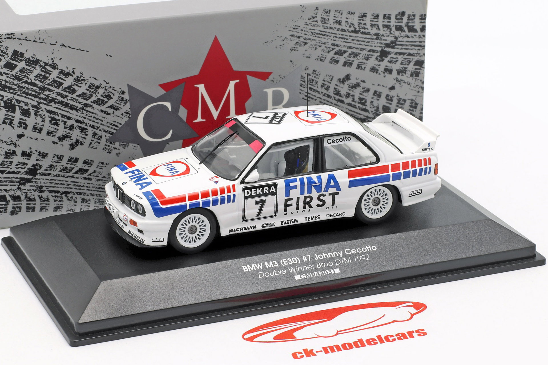 CMR 1:43 BMW M3 (E30) #7 Double Winner Brno DTM 1992 Johnny