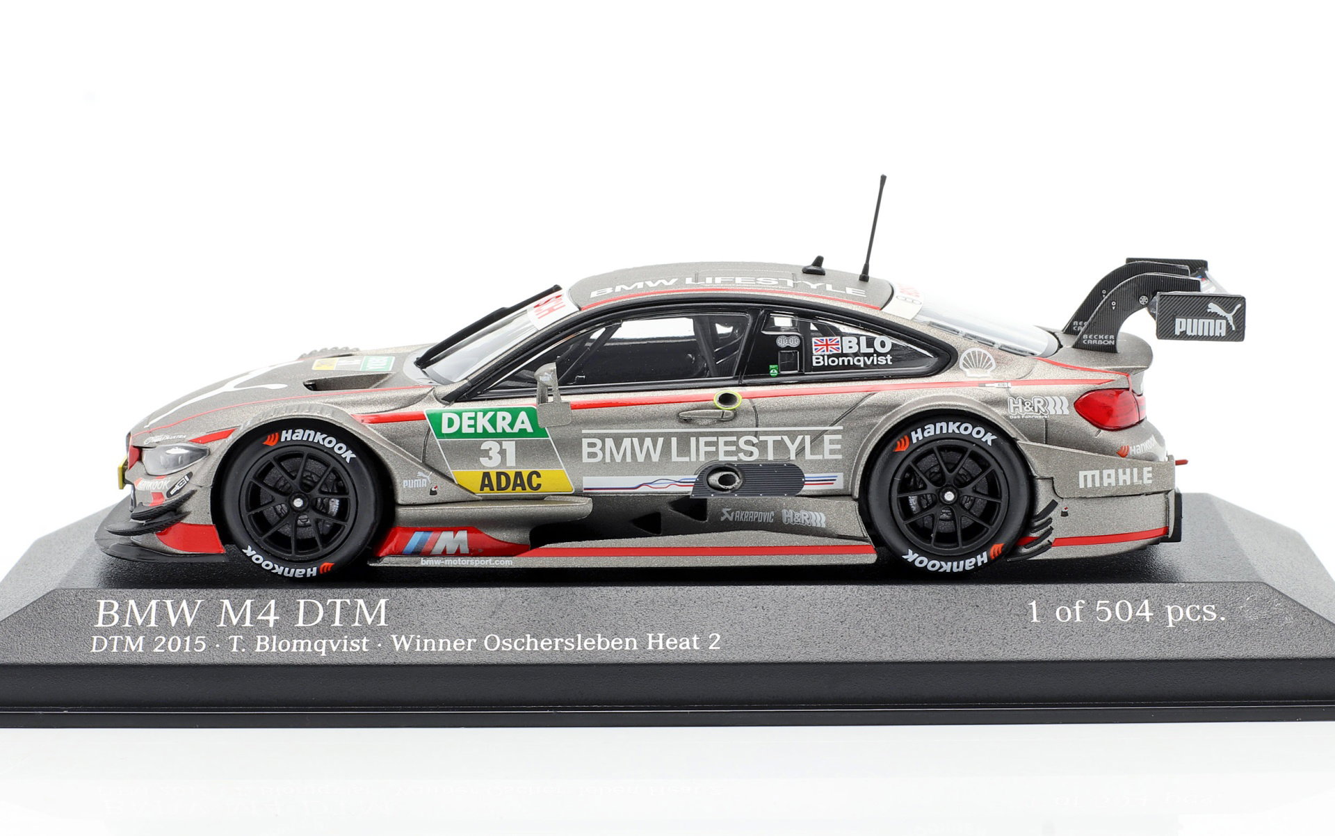 BMW M4 DTM #31 DTM 2015 Tom Blomqvist 1:43 Minichamps