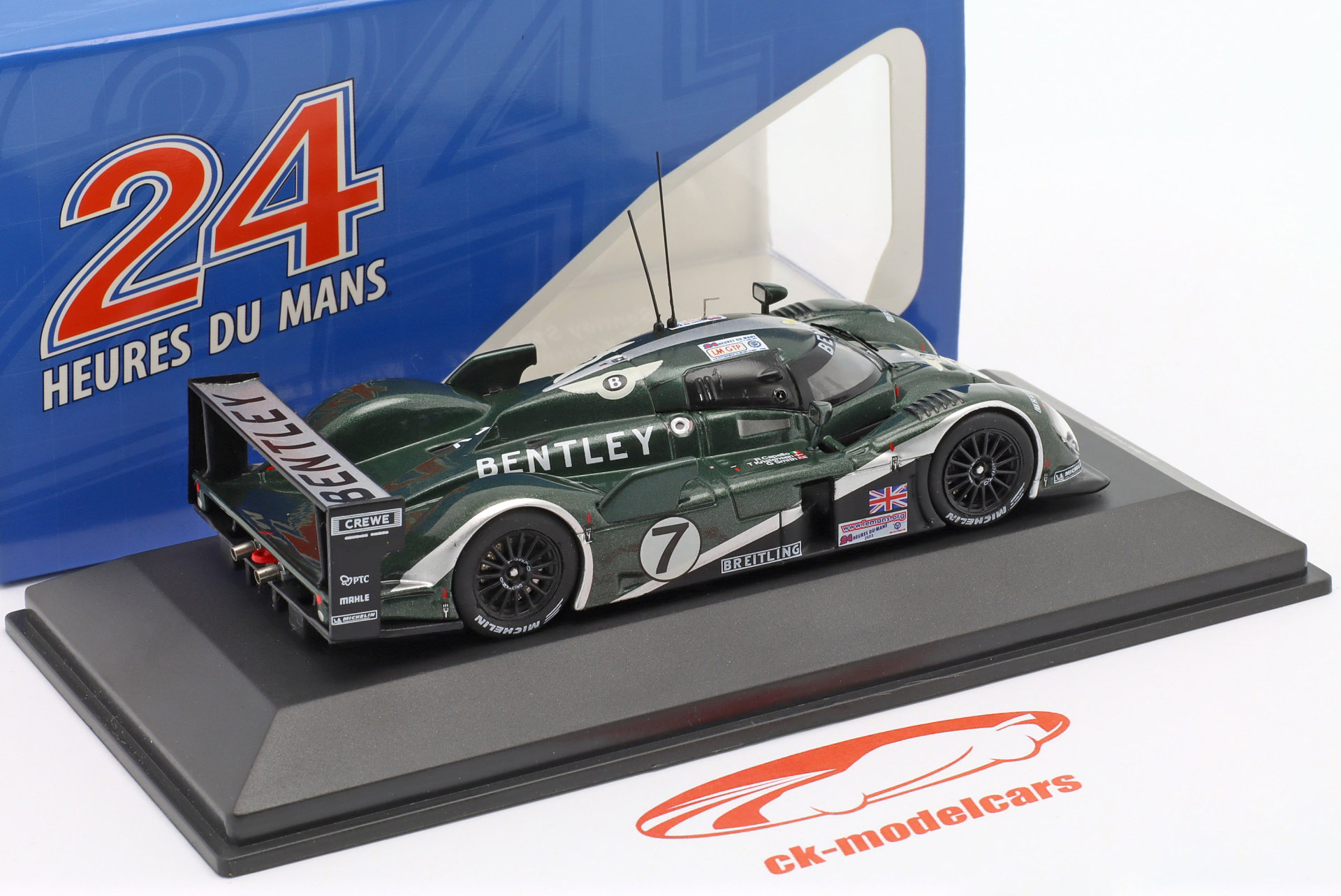 Bentley Speed 8 2003年　ミニカー　限定版 Ixo 1:43 Bentley Speed 8 #7 勝者 24h LeMans 2003 Kristensen