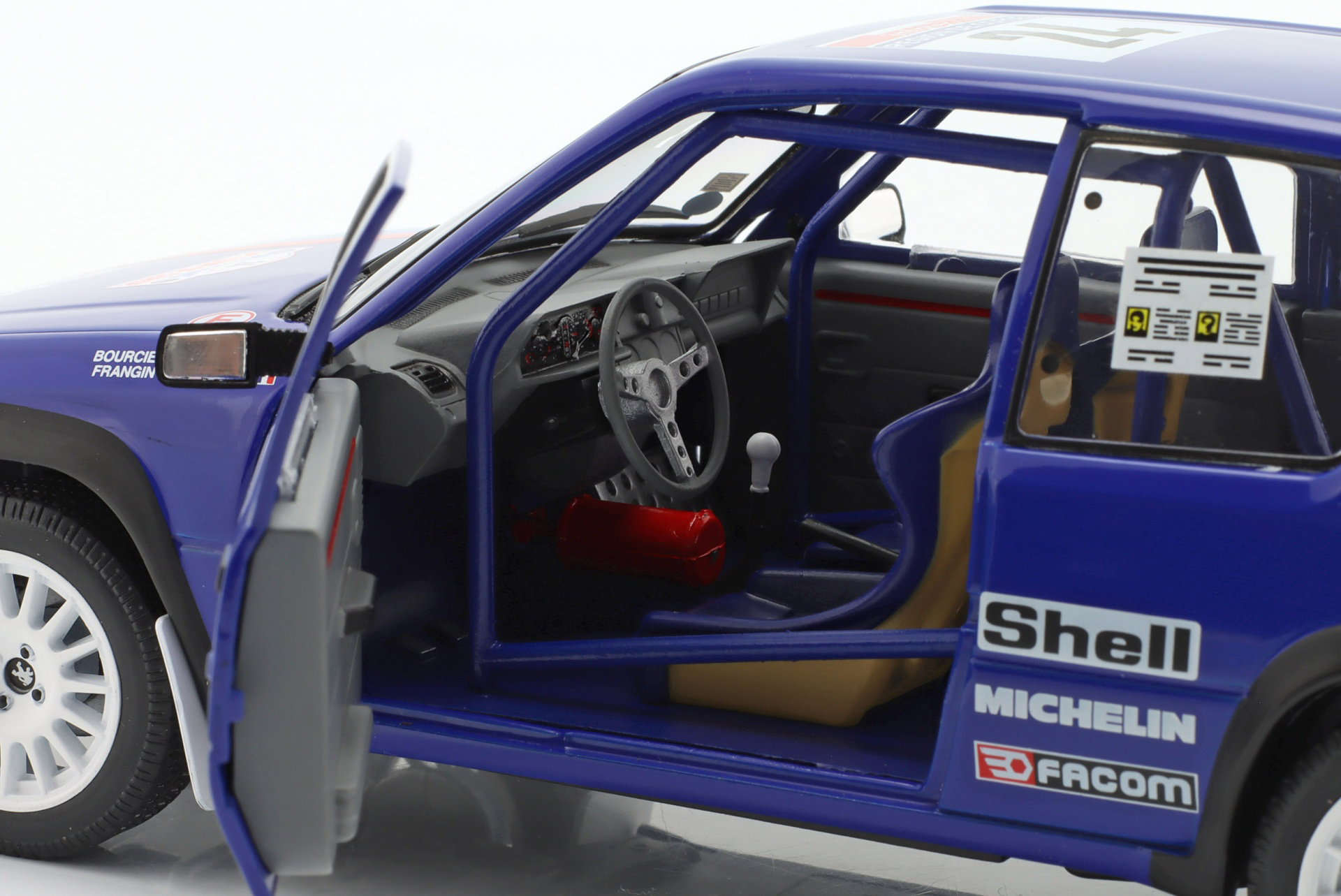 Peugeot 205 Rallye #24 Rallye Tour de Corse 1990 Bourcier, Frangin 1:18 Solido