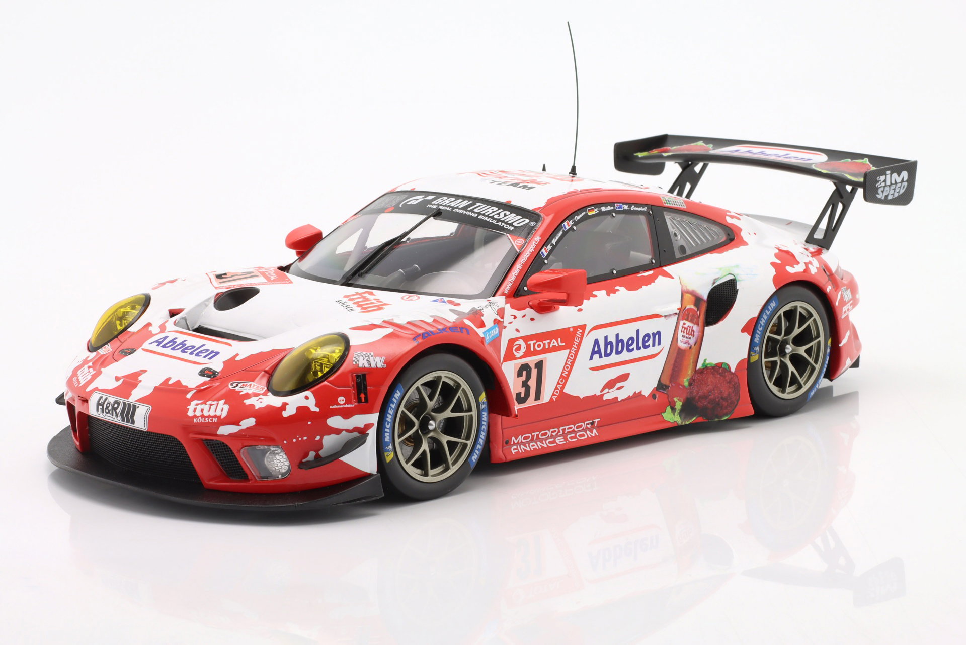 Porsche 911 GT3 R #31 24h Nürburgring 2019 Frikadelli Racing Team 1:18 Ixo