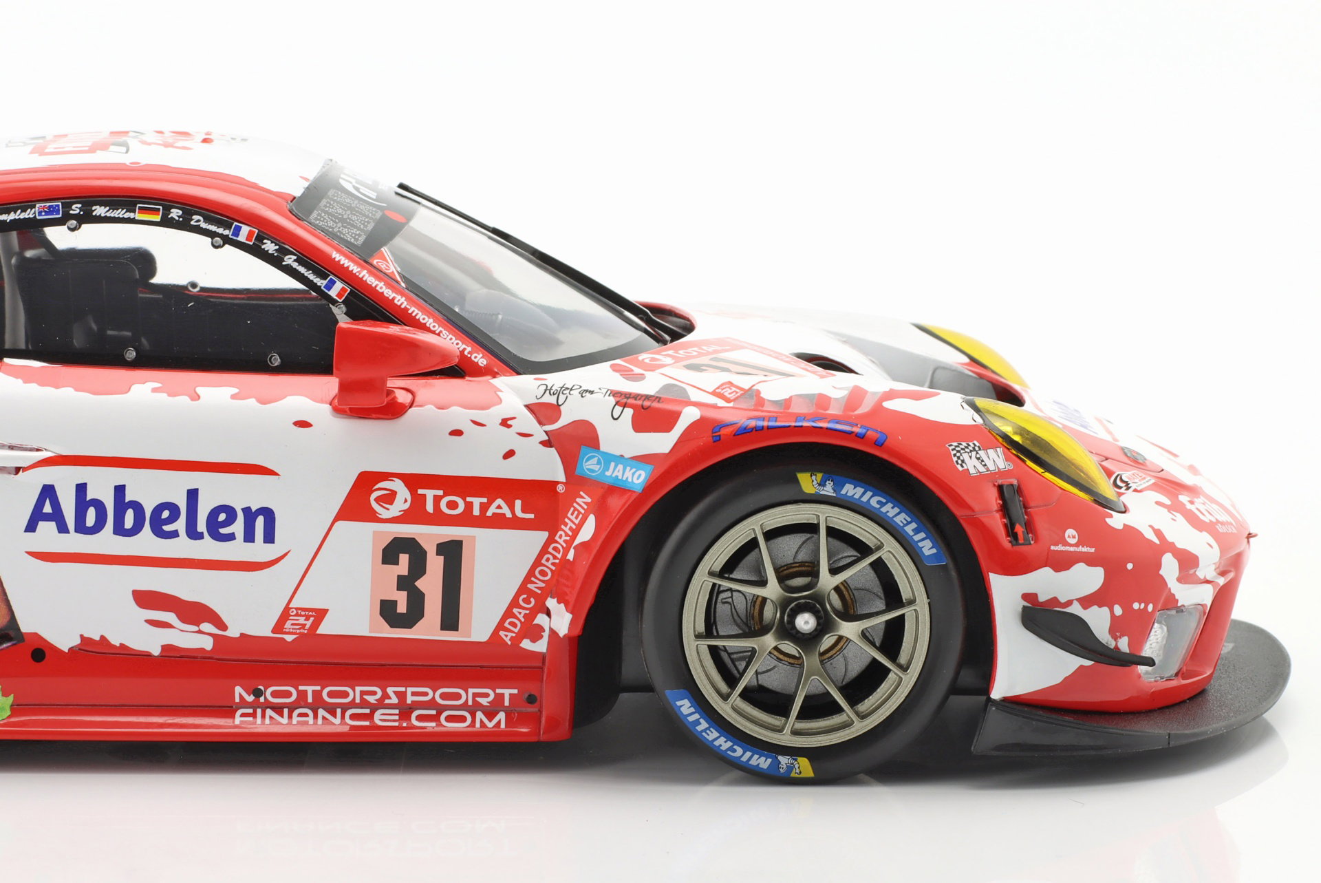 Porsche 911 GT3 R #31 24h Nürburgring 2019 Frikadelli Racing Team 1:18 Ixo