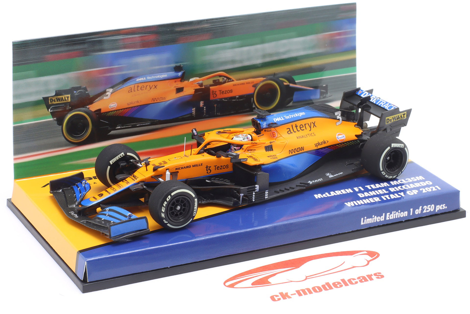 1/43 マクラーレン 2021年 モナコGP D.リカルド MCL35M model car 533211403 4012138759886