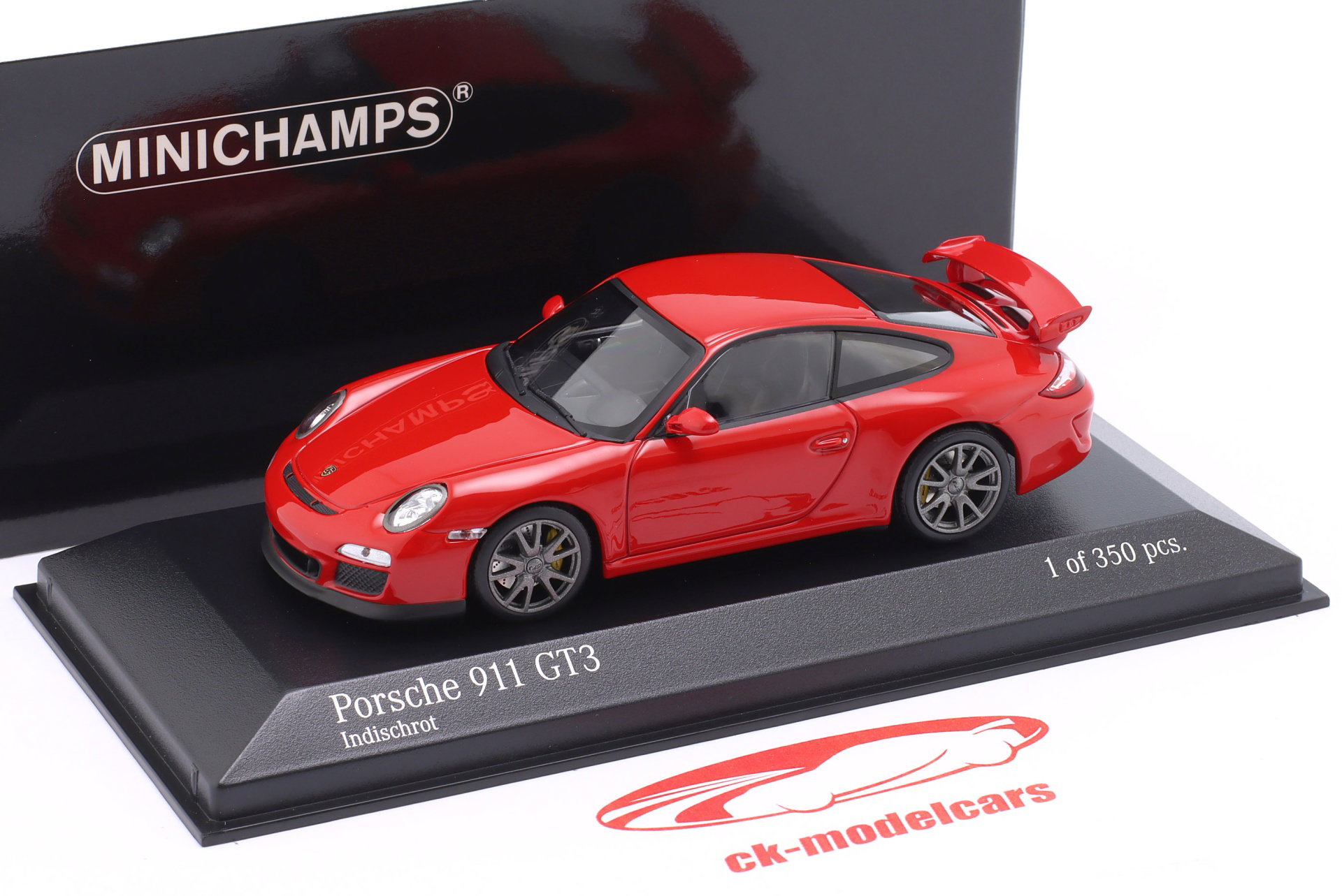 Porsche 911 (997) GT3 année de construction 2009 gardes rouge 1:43 Minichamps