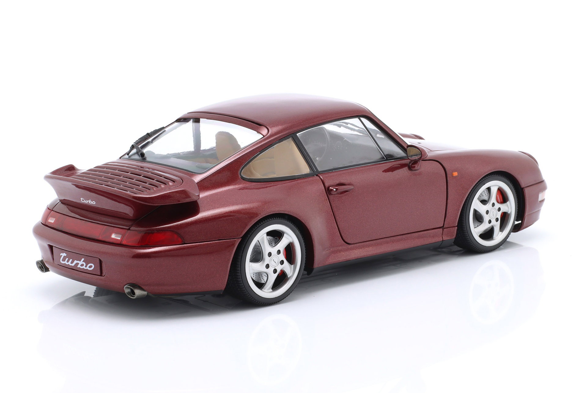 Porsche 911 (993) Turbo Ano de construção 1997 arena vermelho 1:18 Solido