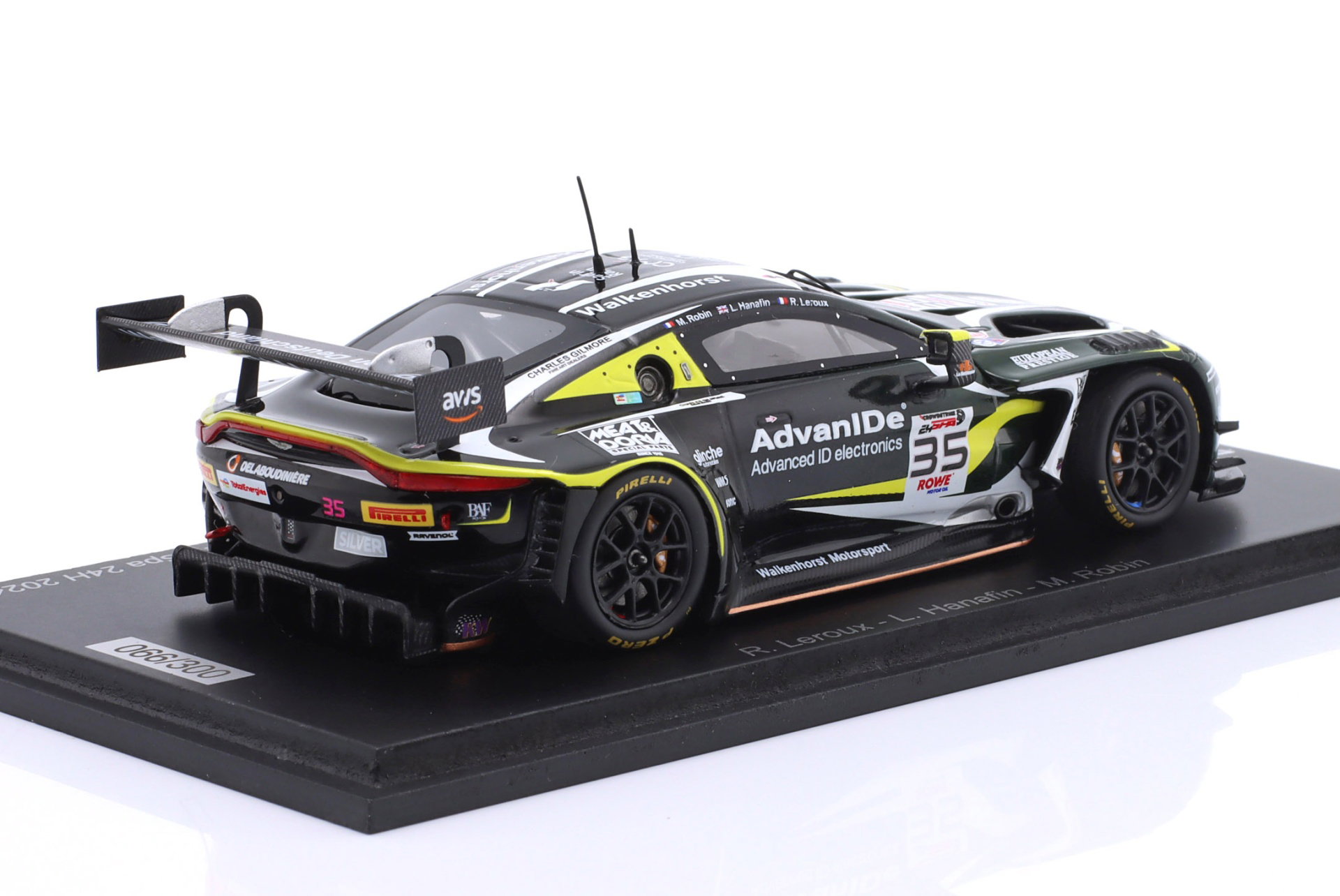Aston Martin Vantage AMR GT3 Evo #35 24h Spa 2024 Hanafin, Leroux, Robin 1:43 Spark