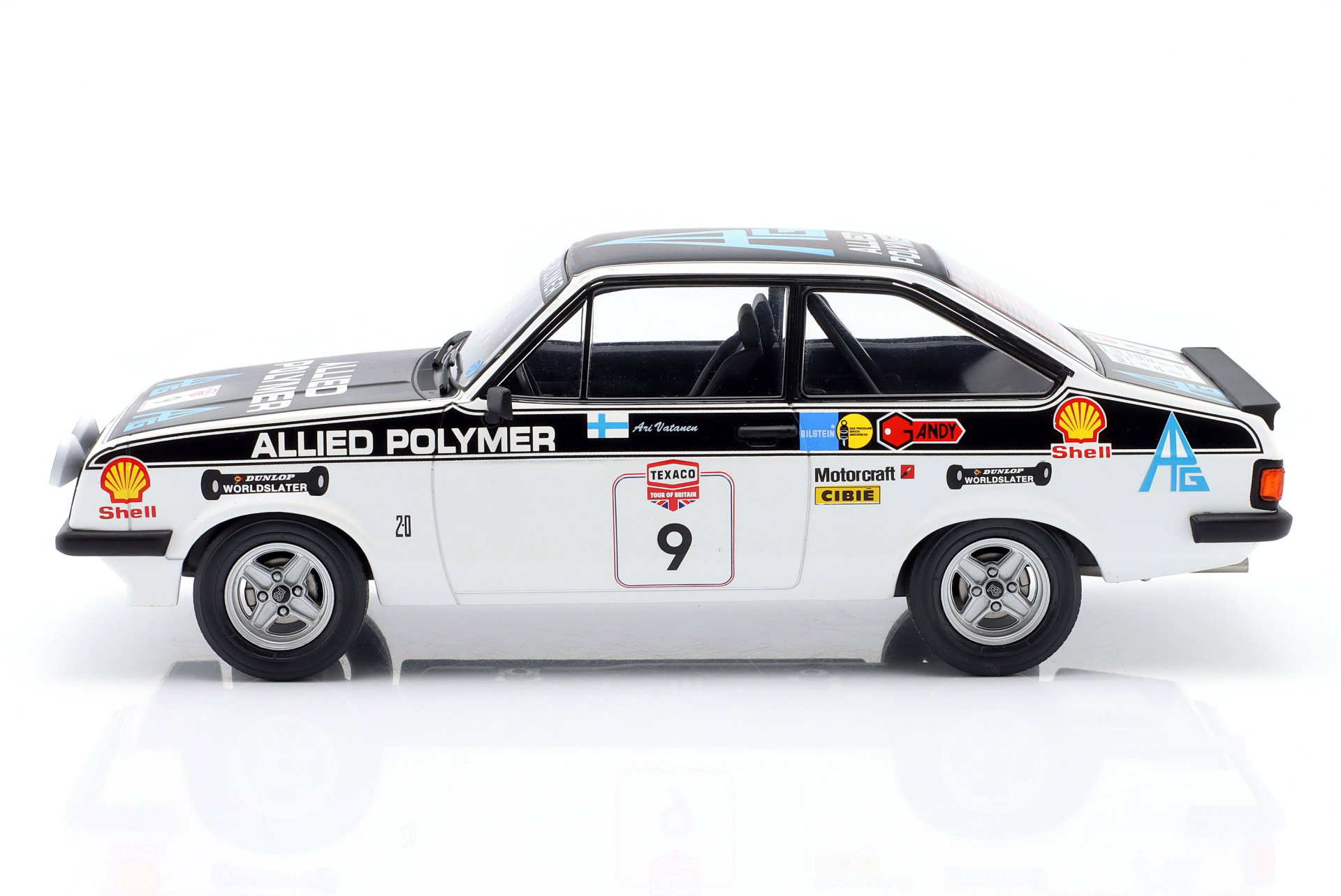 Ford Escort MK II RS 2000 #9 Lombard RAC Rallye 1977 Vatanen, Bryant 1:18 ModelCar Group
