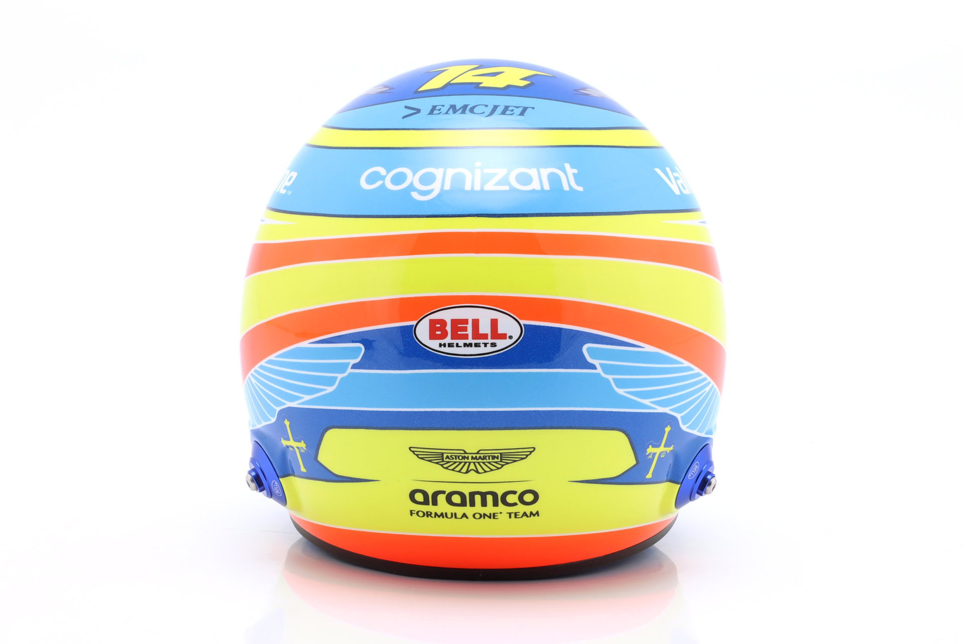 Fernando Alonso #14 Aston Martin Aramco formel 1 2025 hjelm 1:2 Bell