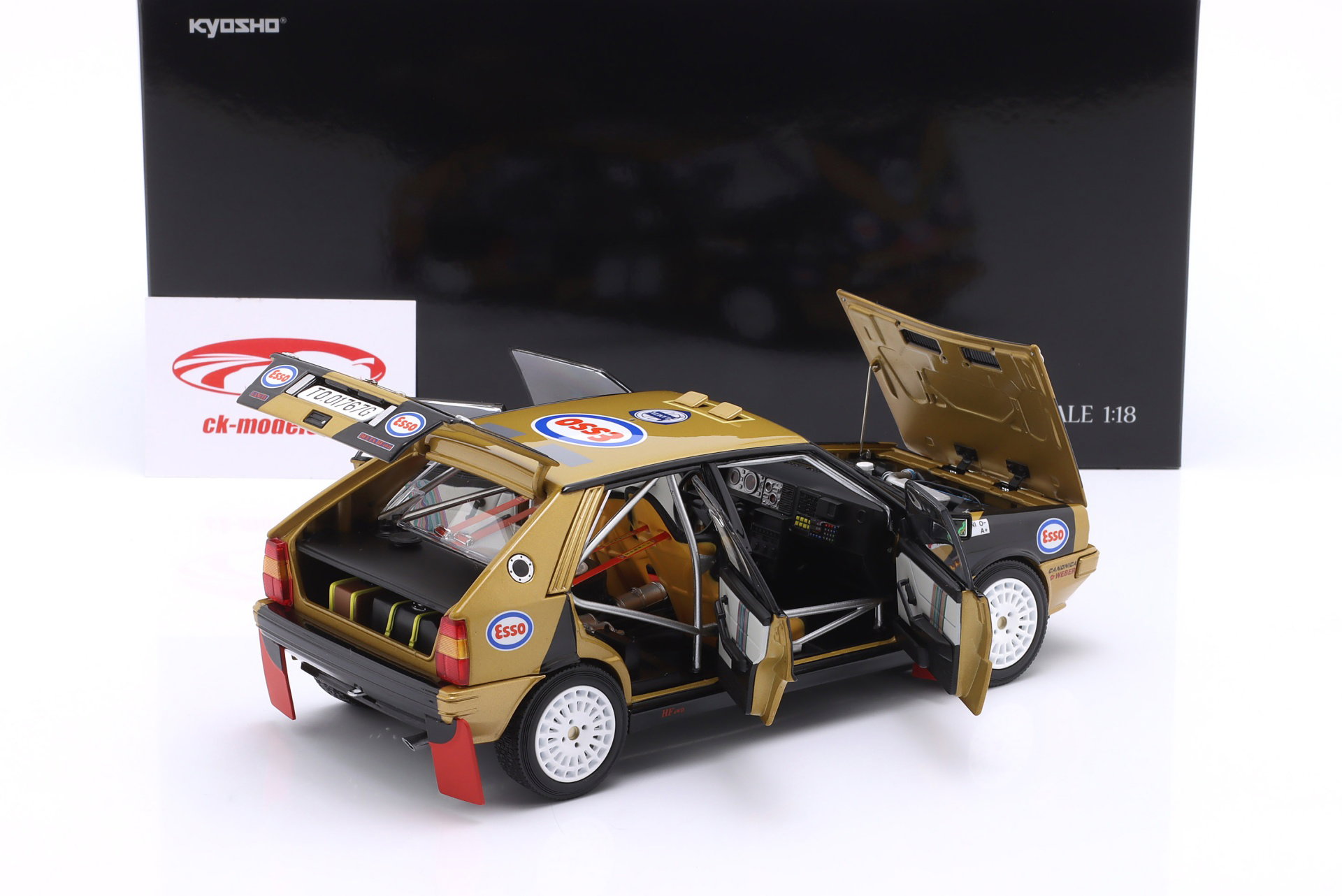 Lancia Delta HF 4WD #1 Winner Rallye Piancavallo 1987 Tabaton, Tedeschini 1:18 Kyosho