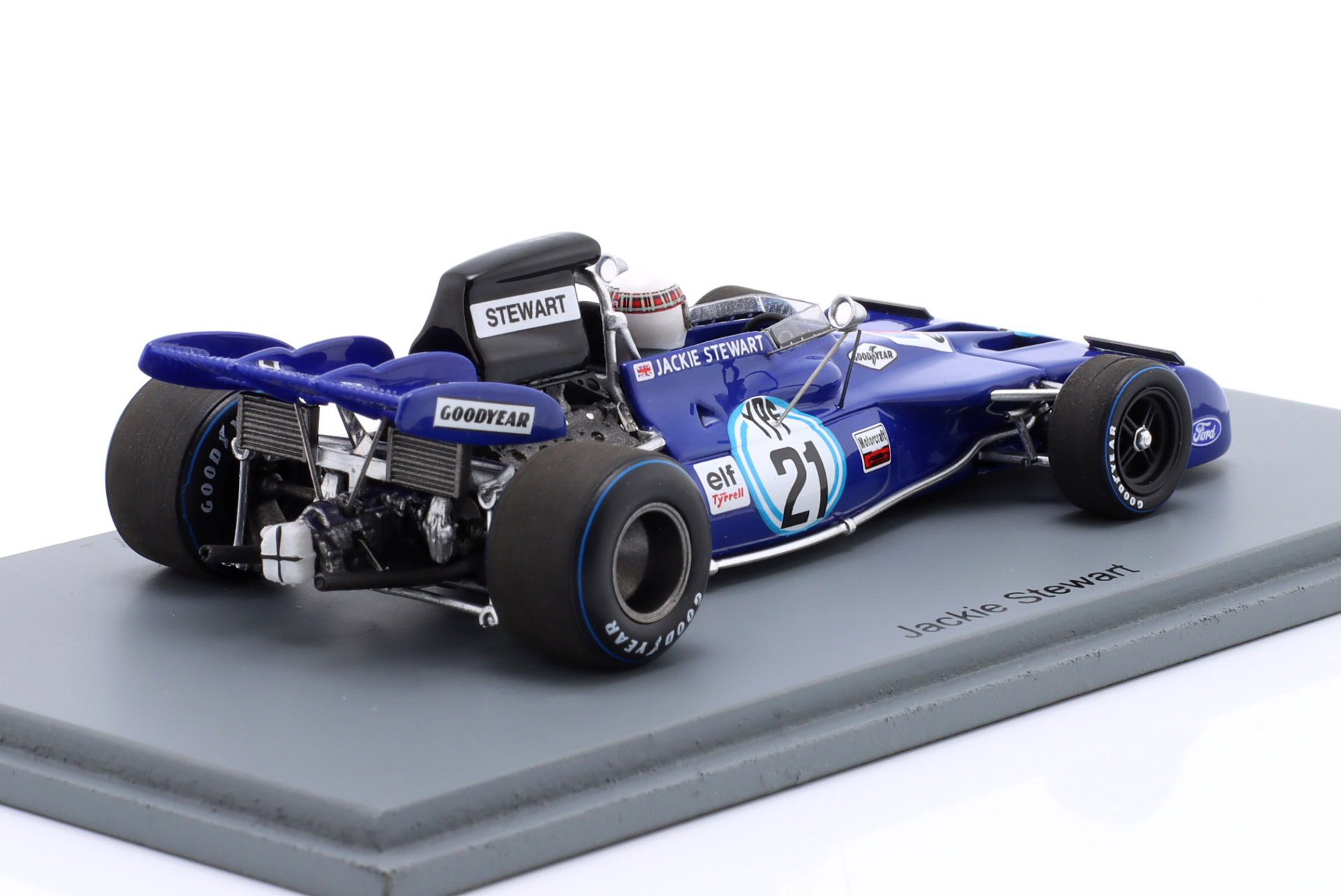 Jackie Stewart Tyrrell 003 #21 vinder Argentina GP formel 1 1972 1:43 Spark