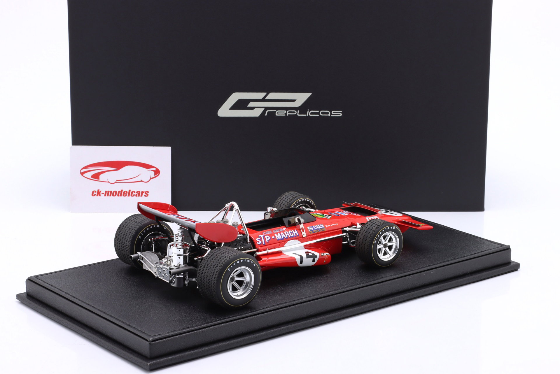 Chris Amon March 701 #14 2. Frankrig GP formel 1 1970 1:18 GP Replicas