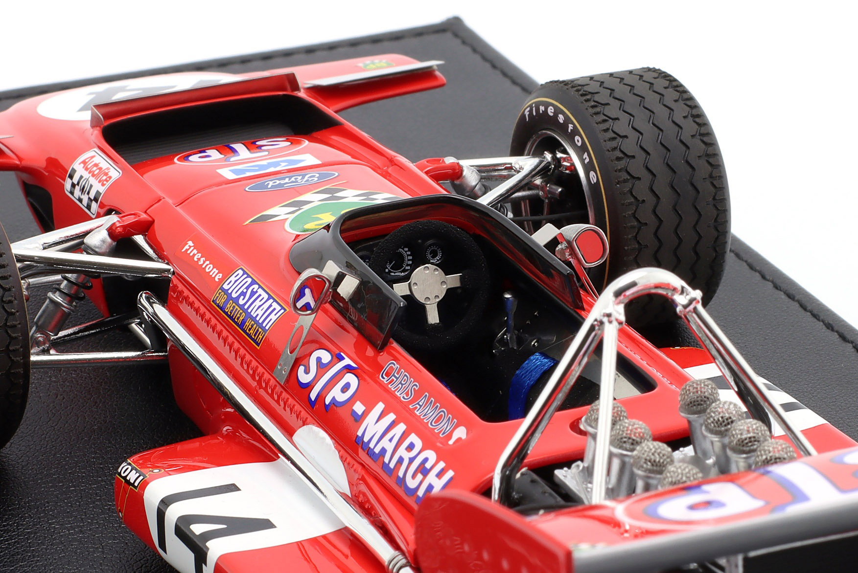 Chris Amon March 701 #14 2. Frankrig GP formel 1 1970 1:18 GP Replicas