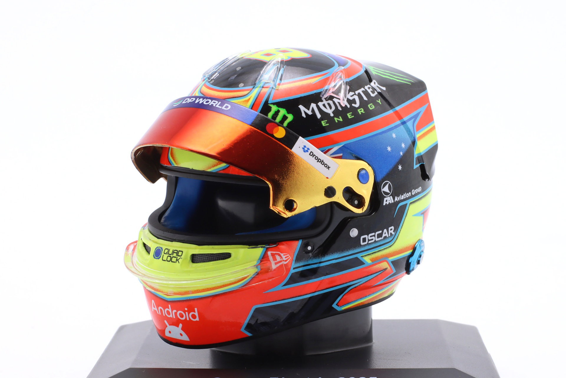 Oscar Piastri #81 McLaren Fórmula 1 Team fórmula 1 2025 casco 1:5 Spark