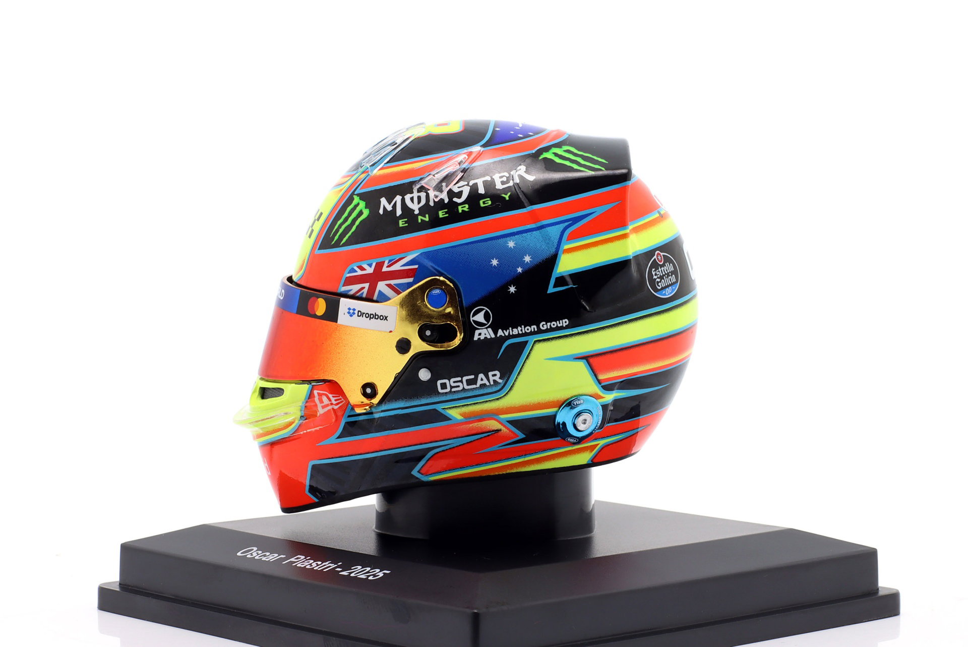 Oscar Piastri #81 McLaren Fórmula 1 Team fórmula 1 2025 casco 1:5 Spark