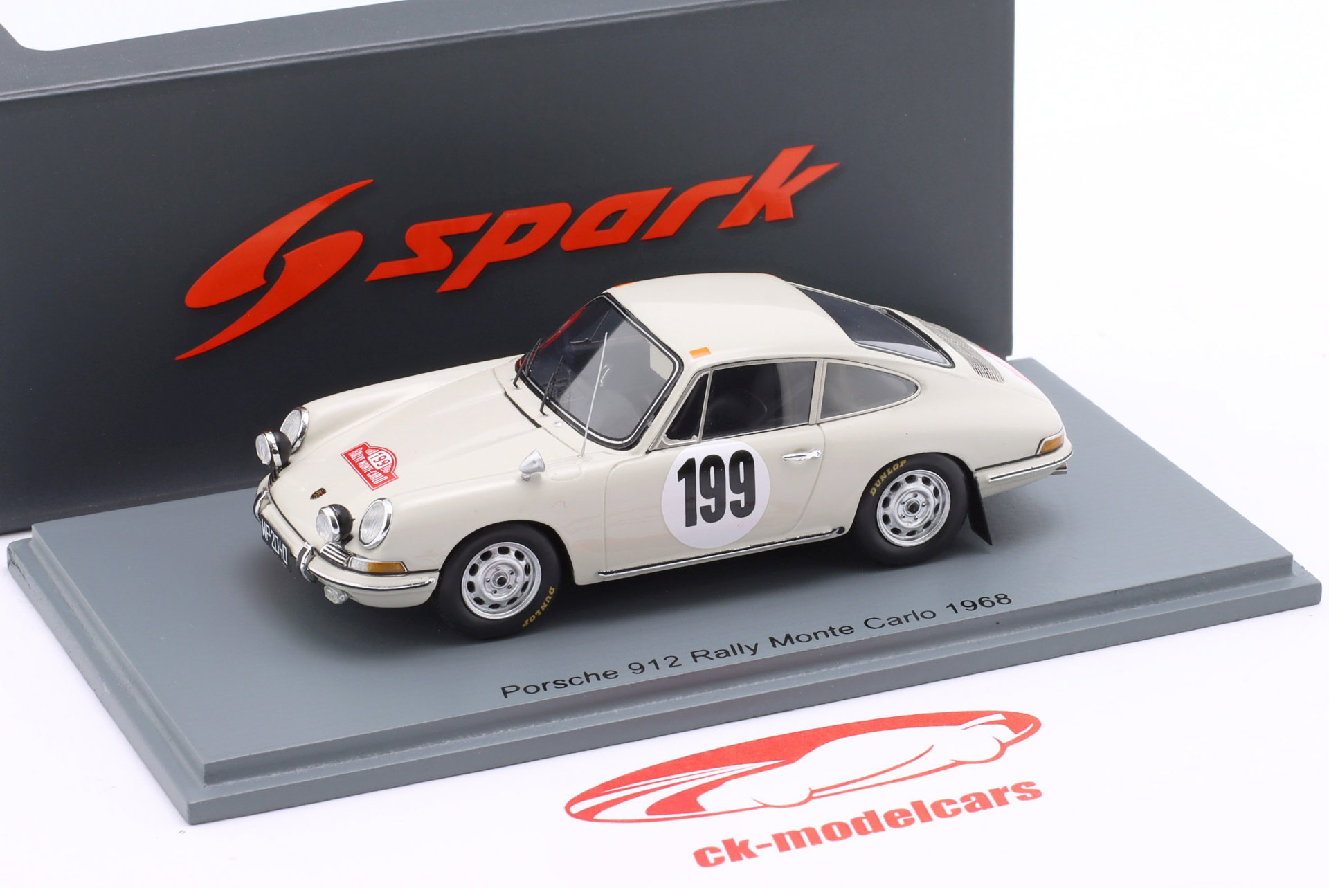 Porsche 912 #199 Rallye Monte Carlo 1968 Markowski, Wangrat 1:43 Spark
