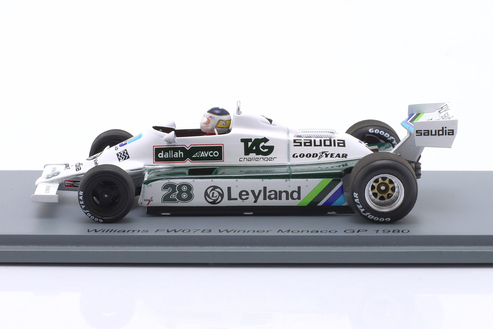 Carlos Reutemann Williams FW07B #28 vinder Monaco GP formel 1 1980 1:43 Spark