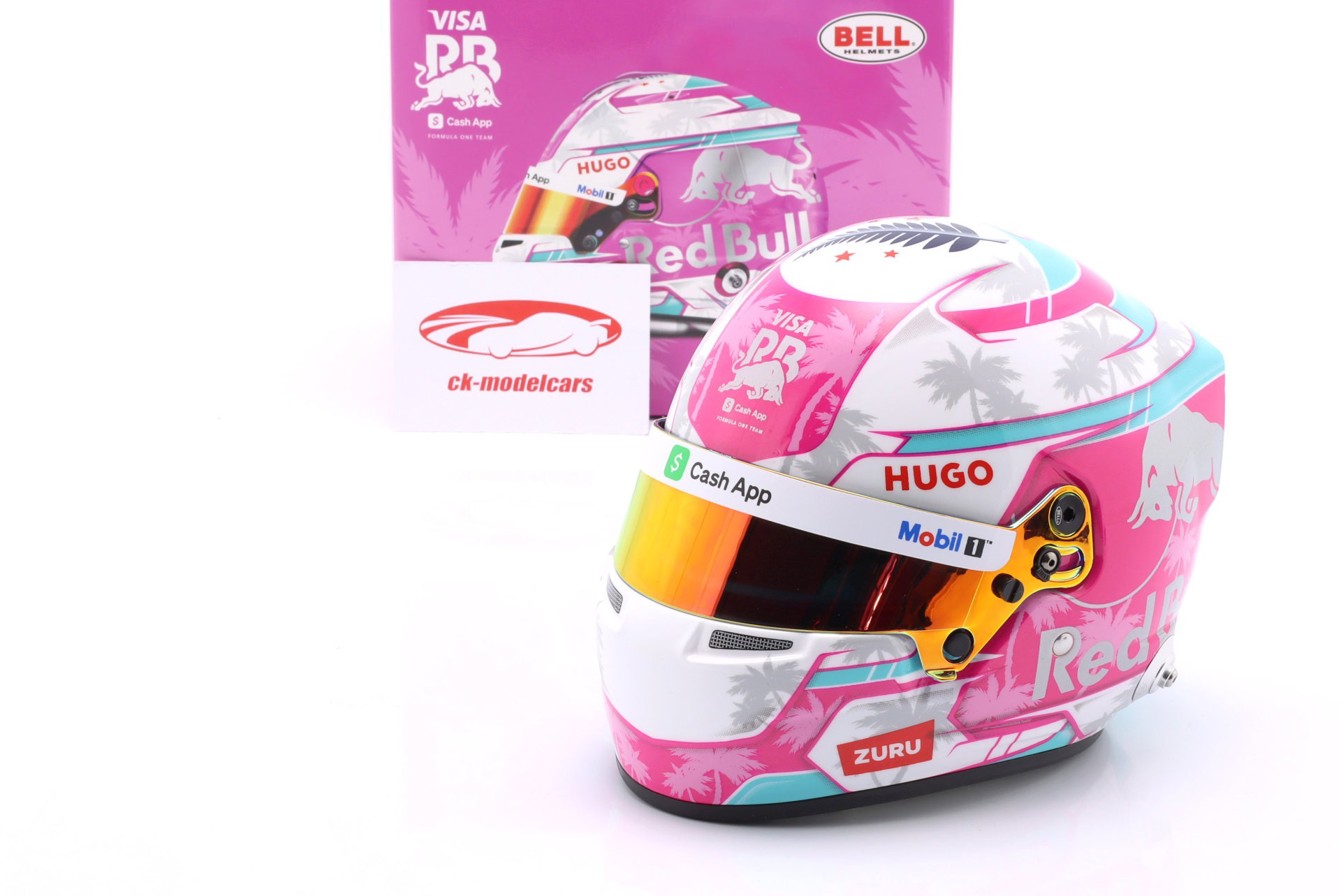 Liam Lawson Visa Cash App Racing Bulls #30 Miami GP formel 1 2025 hjelm 1:2 Bell