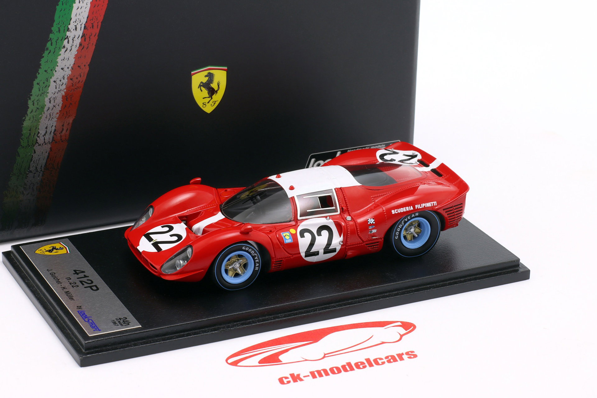 Ferrari 412P Berlinetta #22 24h LeMans 1967 Guichet, Müller 1:43 LookSmart