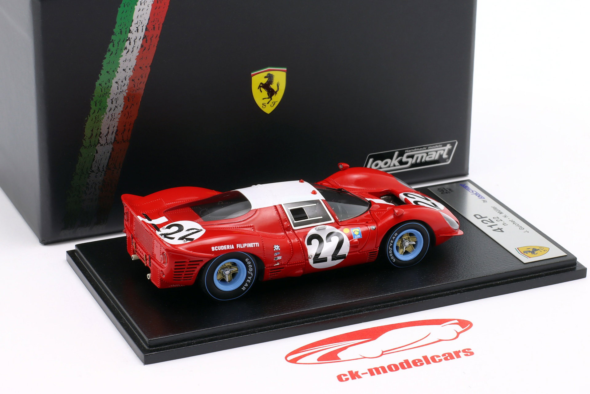 Ferrari 412P Berlinetta #22 24h LeMans 1967 Guichet, Müller 1:43 LookSmart